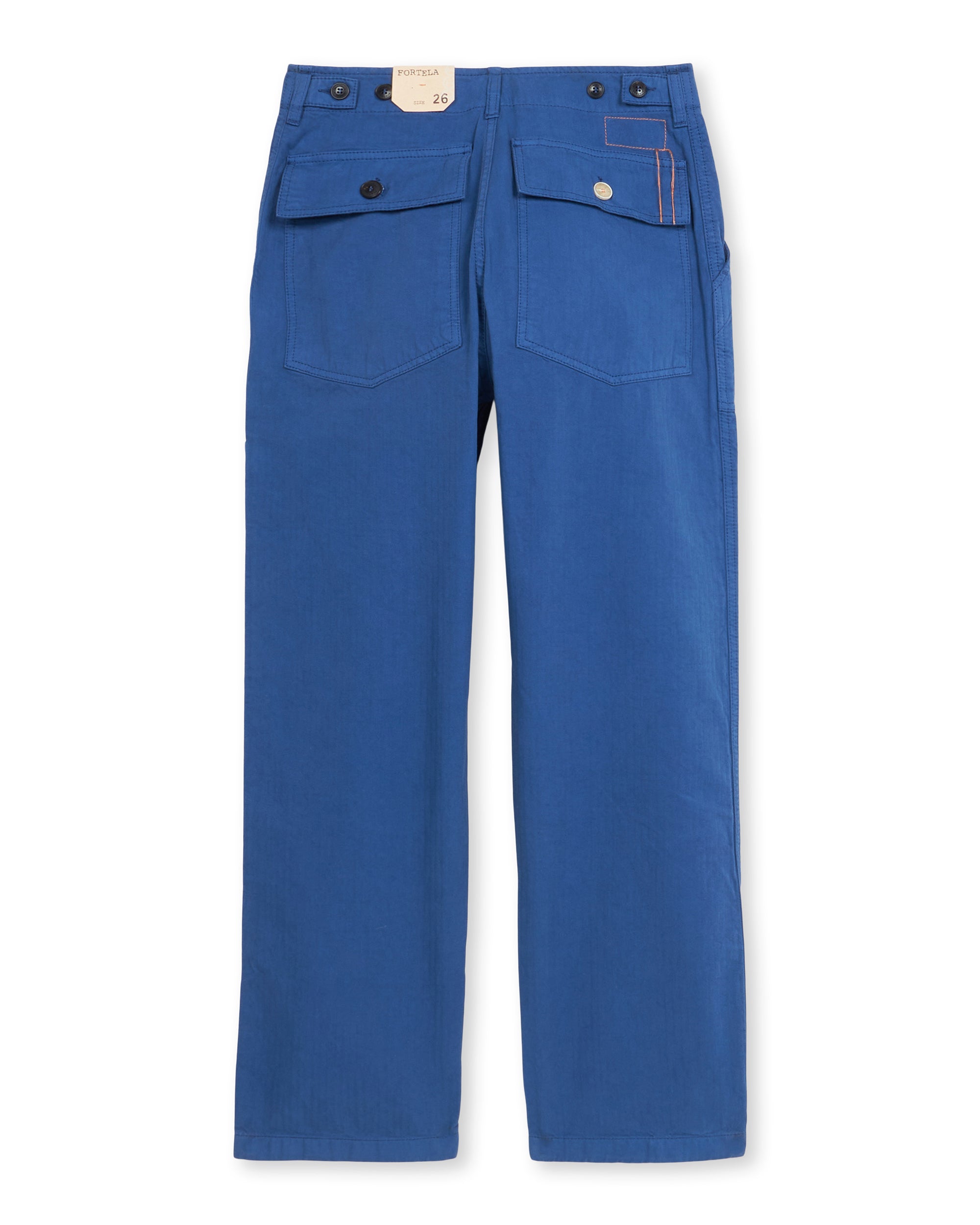 Jerryt Pantaloni Fatigue In Herringbone Di Cotone