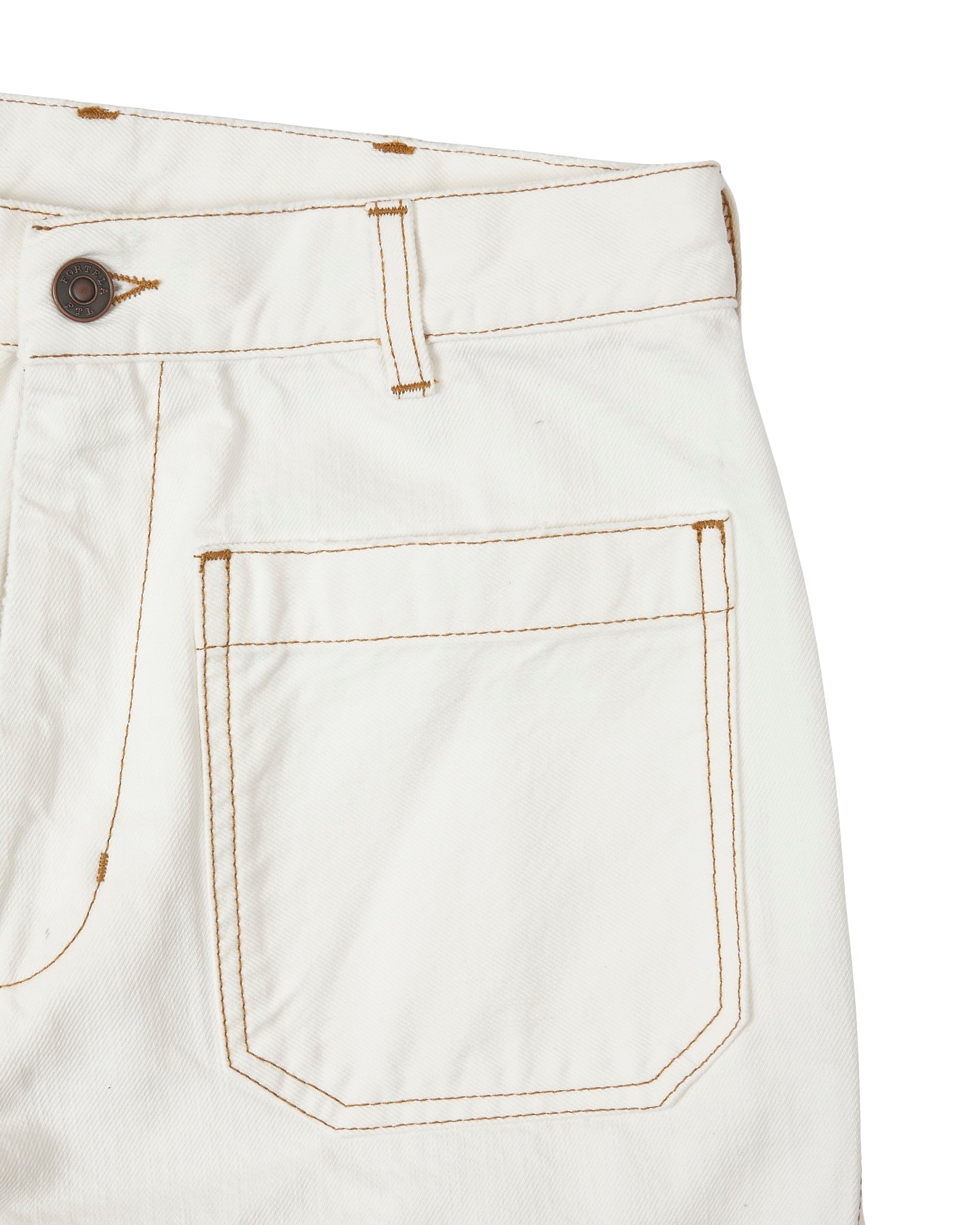 Joellet Pantaloni Wide Fit In Denim Ecrù