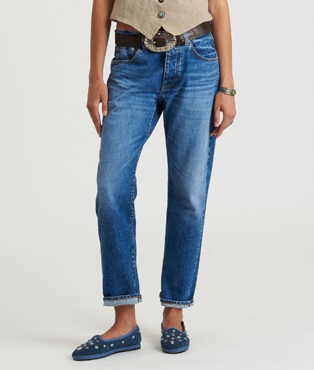 965 John Japan Denim Cimosato 5 Tasche Regular Fit Bleach Wash