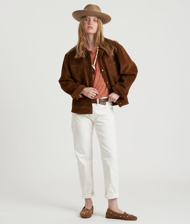 965 John Pantaloni 5 Tasche in Denim White