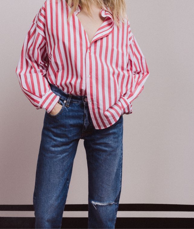 Juliettej Pantaloni 5 Tasche In Denim Stone Wash