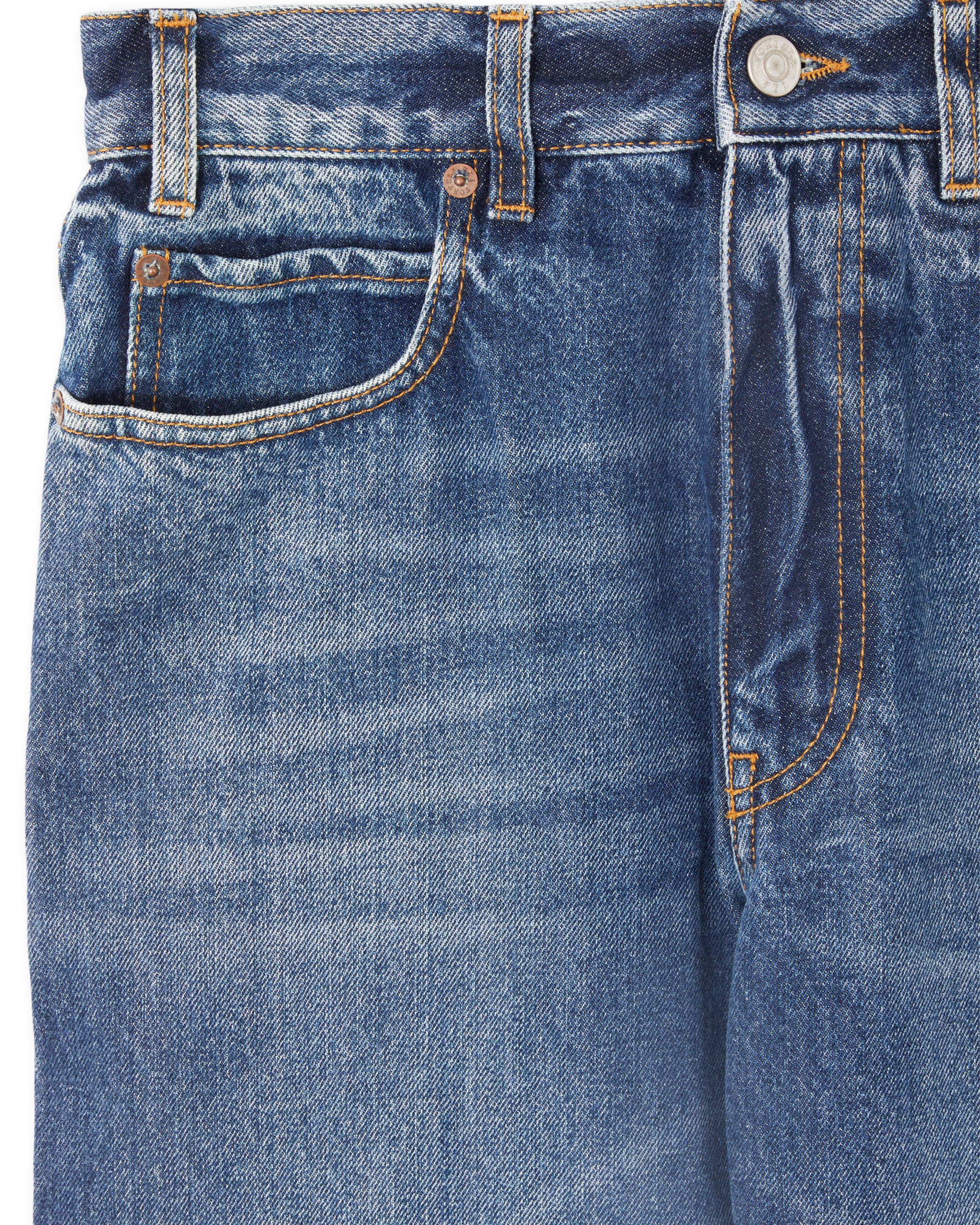 Juliettej Pantaloni 5 Tasche In Denim Stone Wash