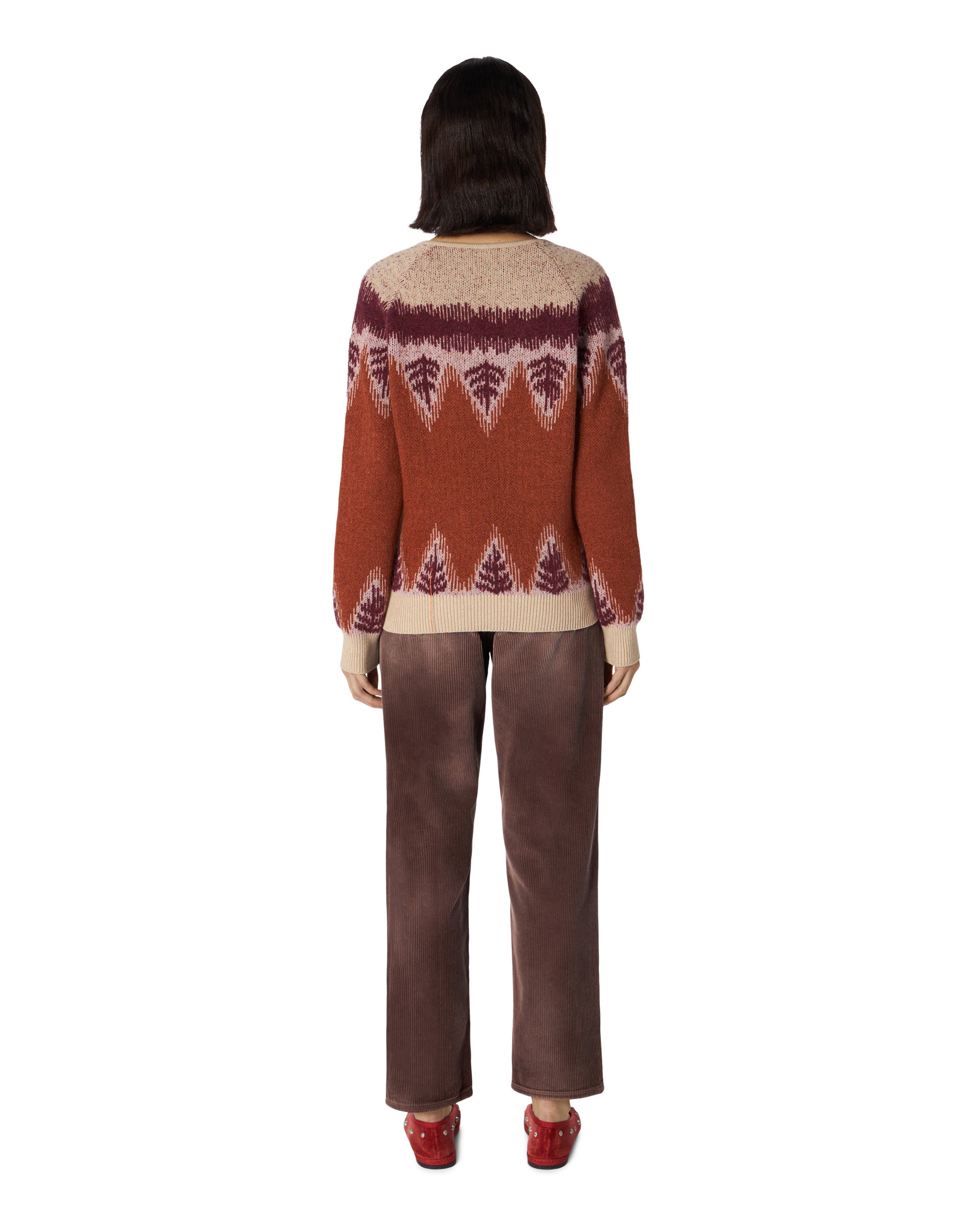 Leanne Maglione Girocollo Misto Lana Jacquard