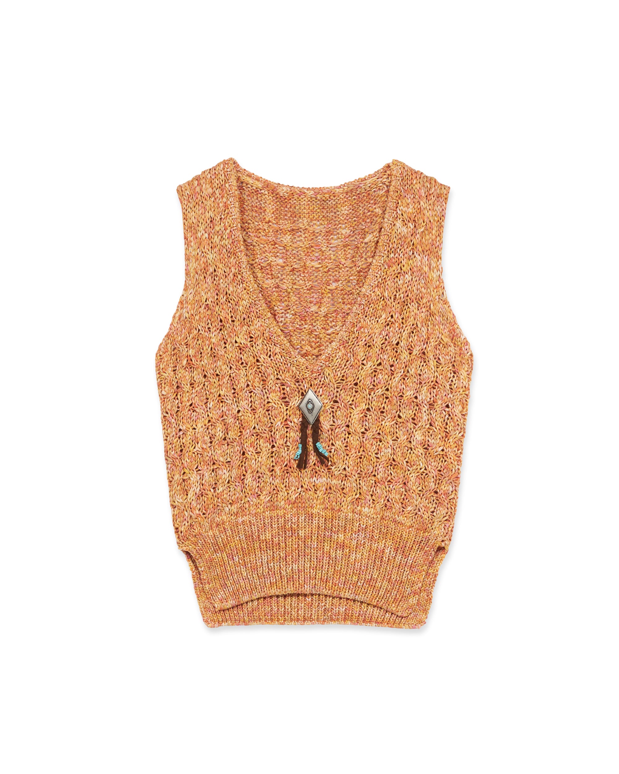 Lizzy Gilet in Maglia di Cotone Melange