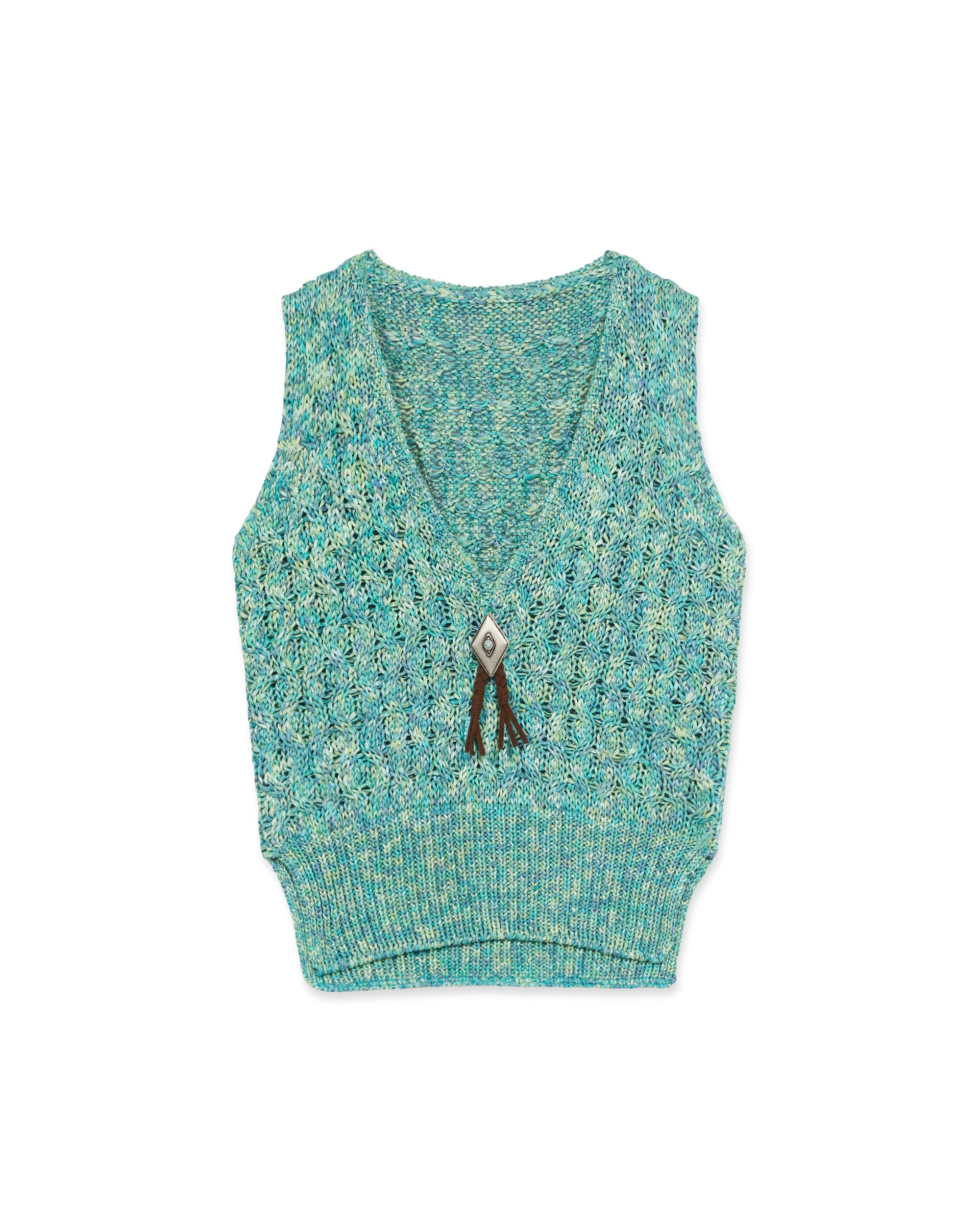 Lizzy Gilet in Maglia di Cotone Melange