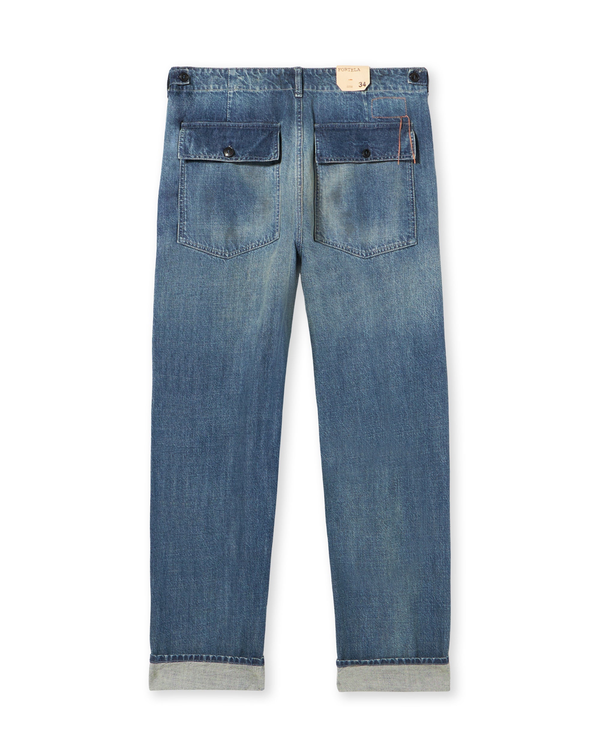 Newfatigue Pantaloni in Denim Custom Wash