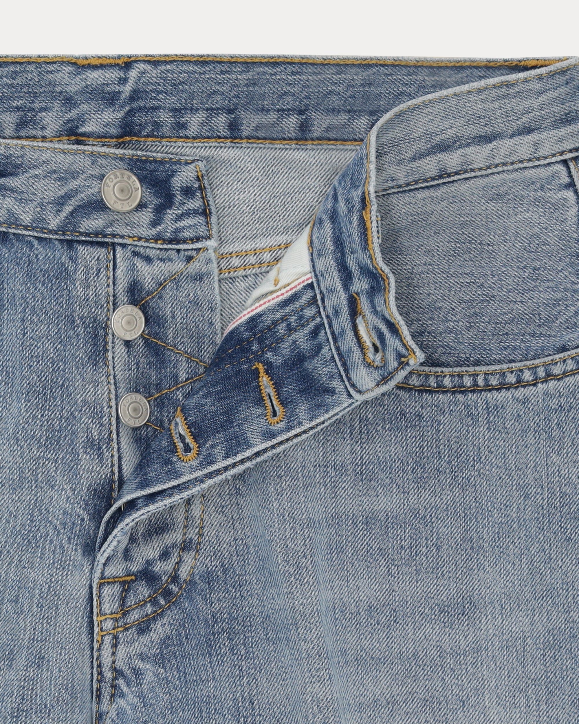 965 John Japan Denim Cimosato 5 Tasche Regular Fit Bleach Wash