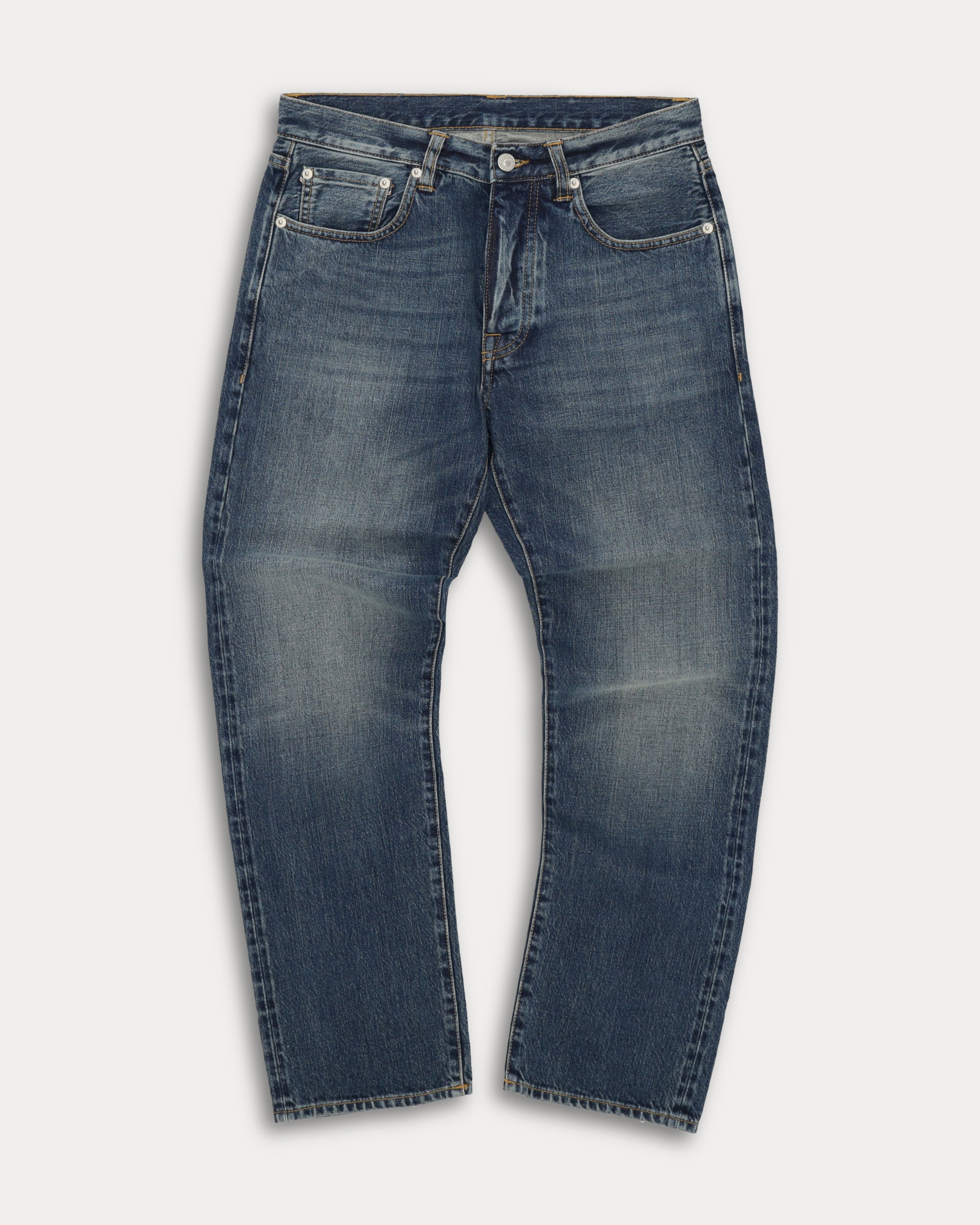 965 John Japan Selvedge Denim 5 Pocket Regular Fit Bleach Wash