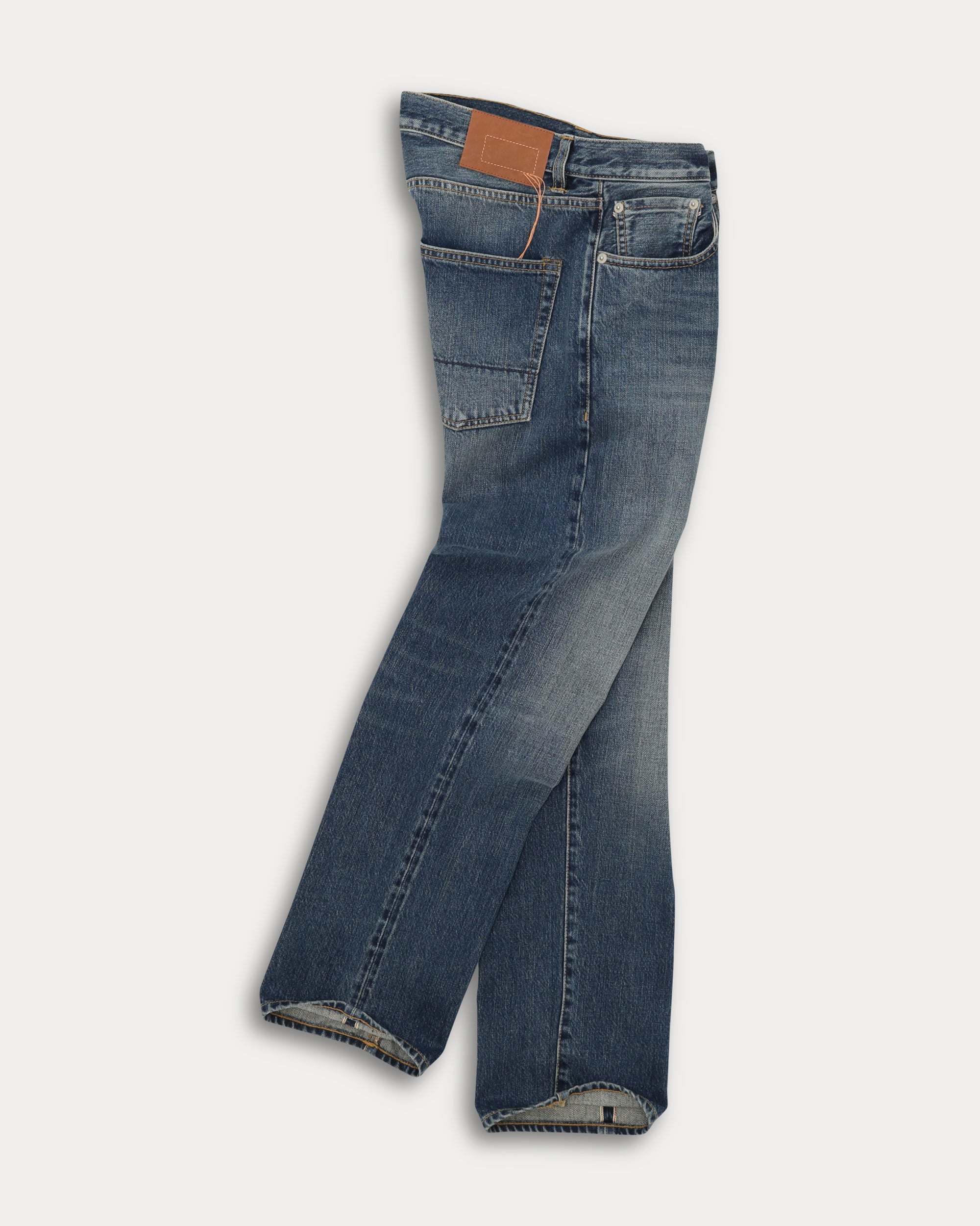 965 John Japan Selvedge Denim 5 Pocket Regular Fit Bleach Wash