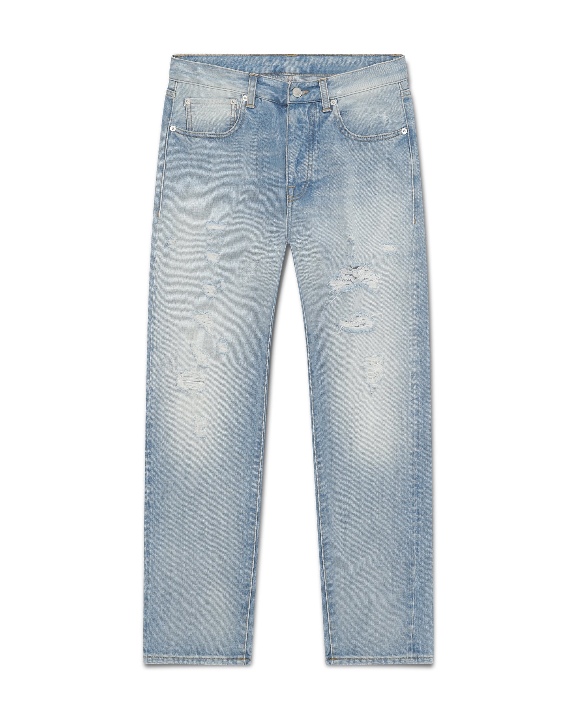 965 John Japan Selvedge Denim 5 Pocket Regular Fit Bleach Wash