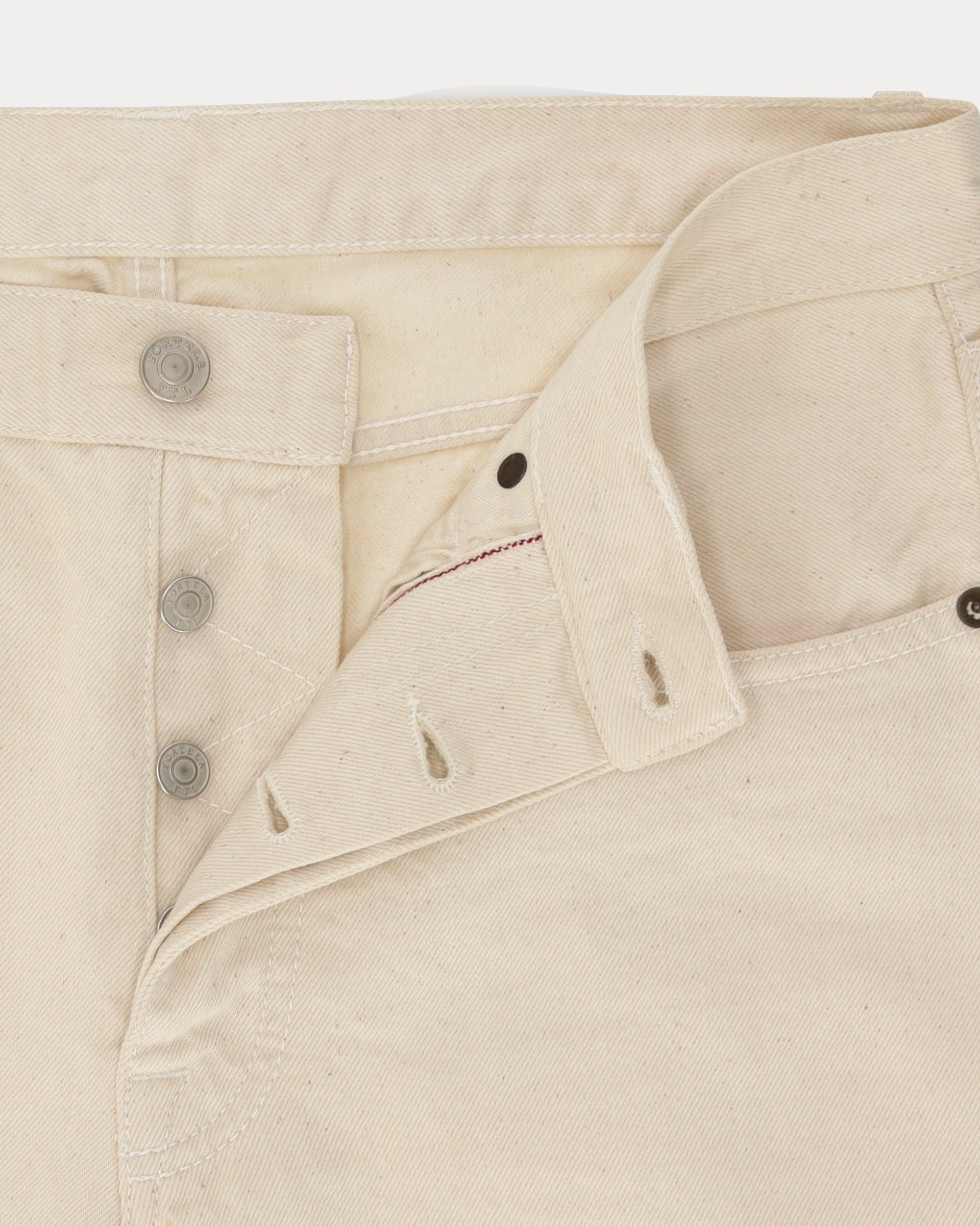 965 John Japan Selvedge Denim 5 Pocket Regular Fit Ecru - L29''