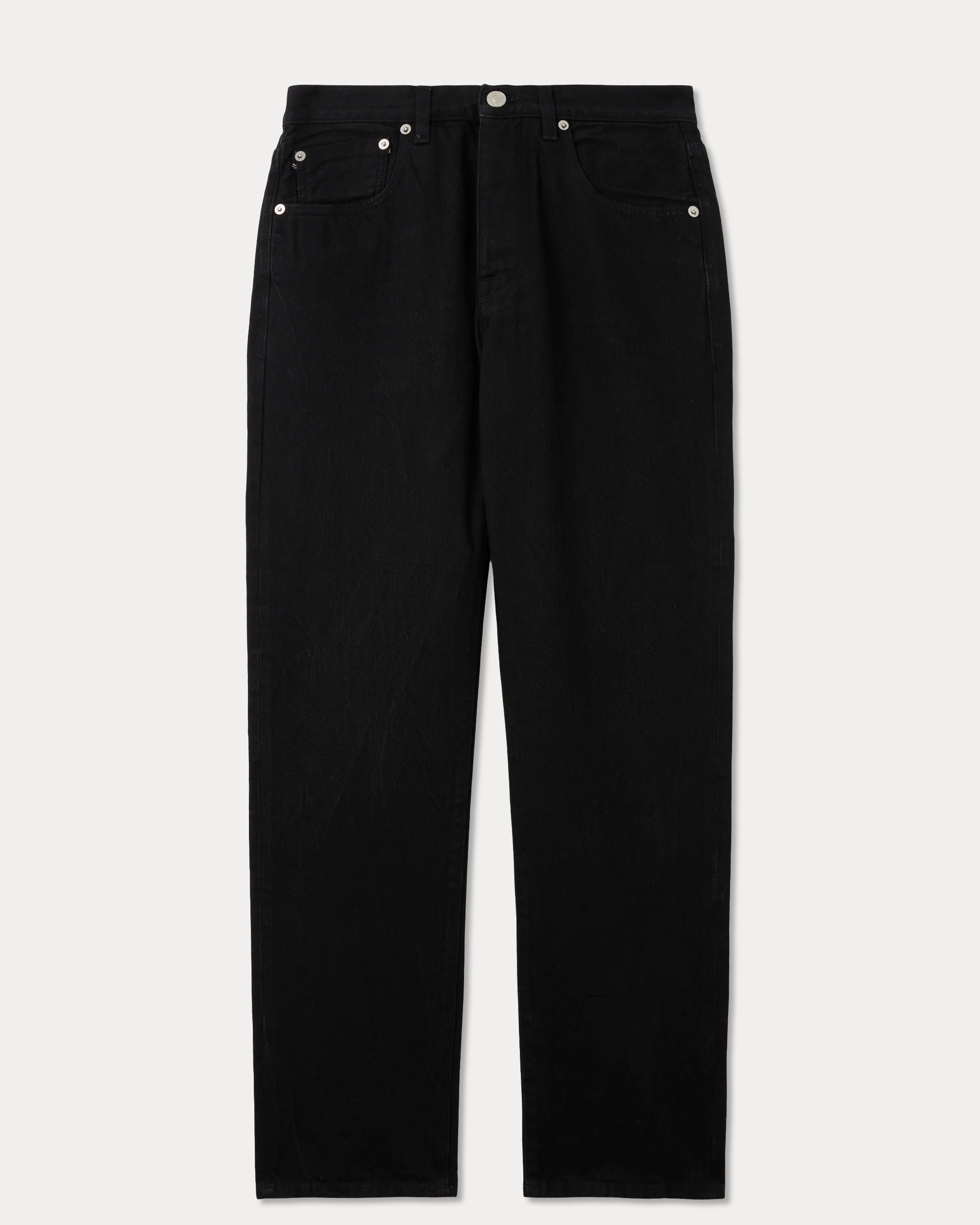 965 John Japan Selvedge Denim 5 Pocket Regular Fit Black