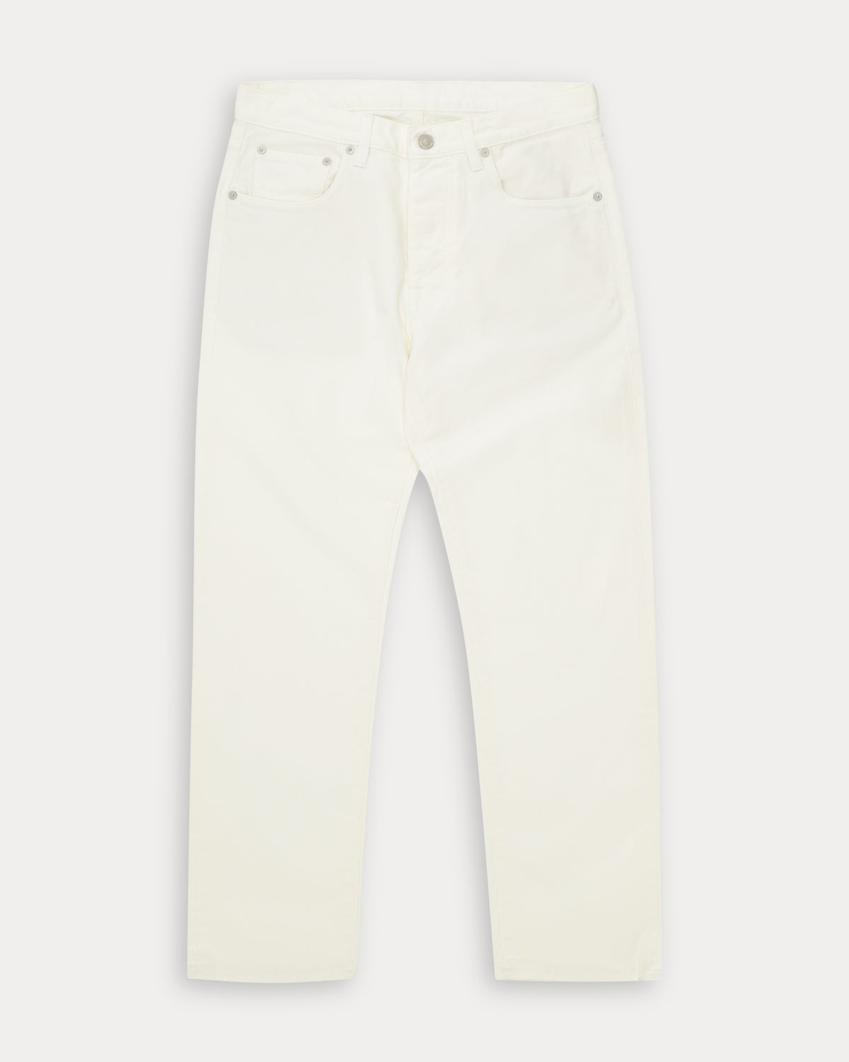 965 John Pantaloni 5 Tasche in Denim Ecrù