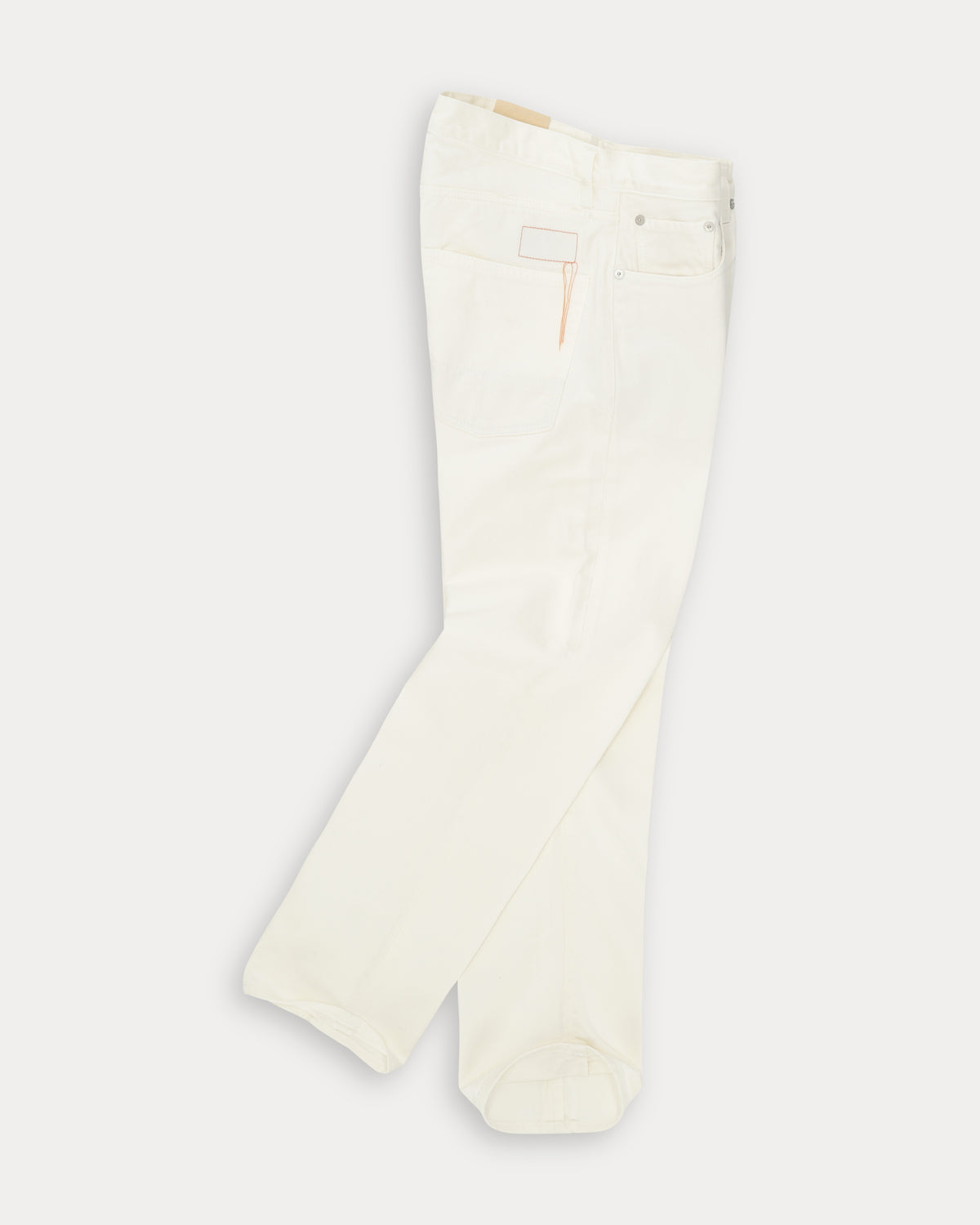 965 John Pantaloni 5 Tasche in Denim Ecrù