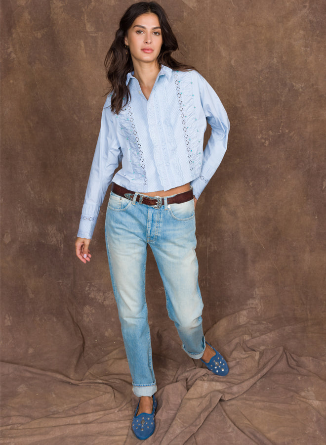 966John Pantaloni 5 Tasche Denim