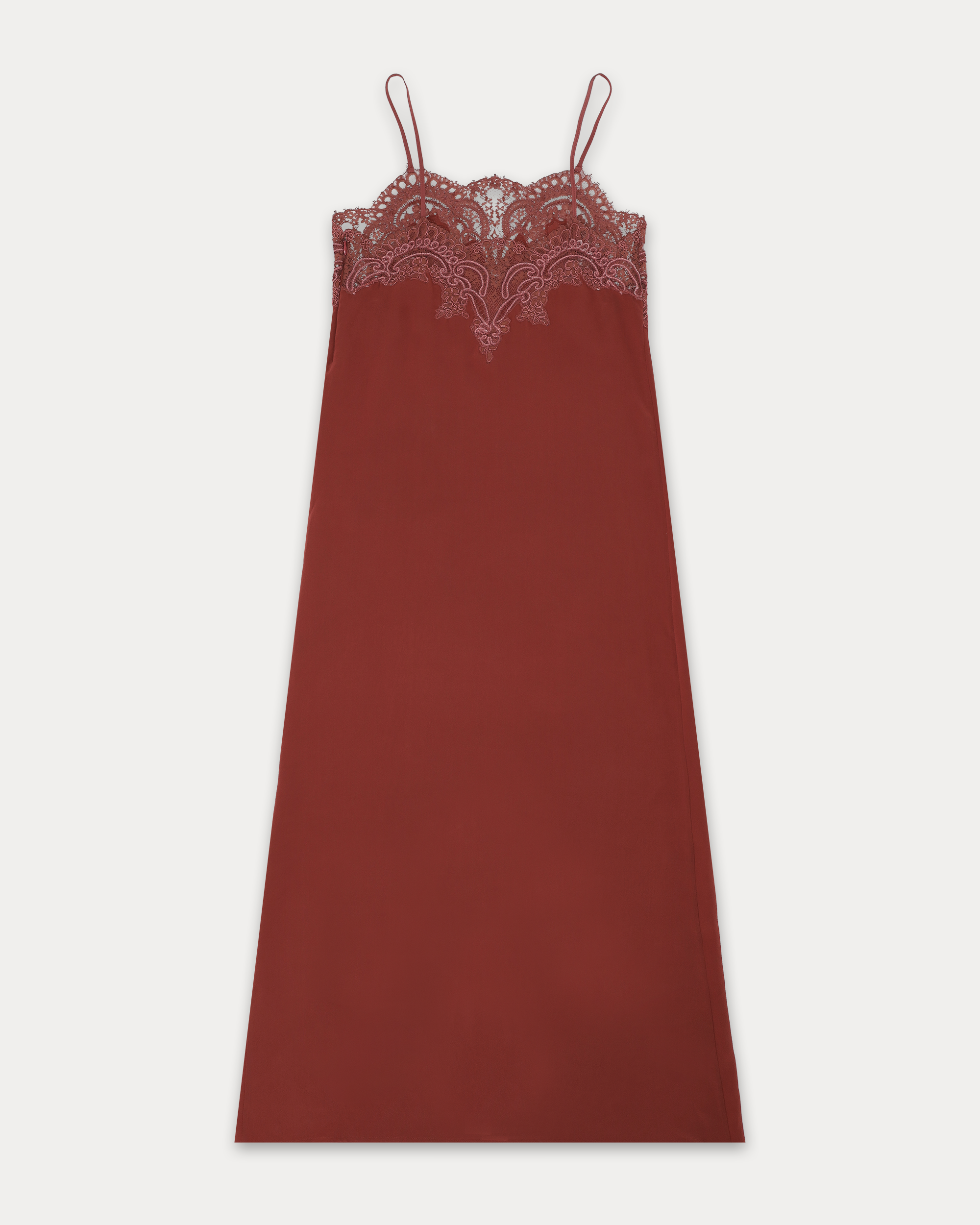 Alizee Embroidered Silk Dress