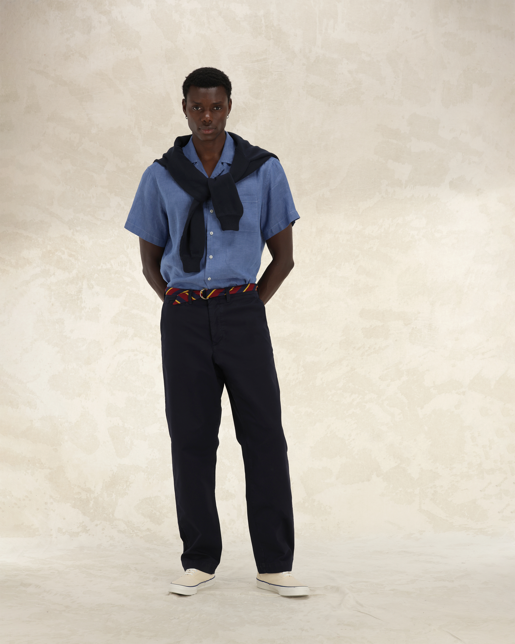 Wallace Pantaloni In Twill Di Cotone