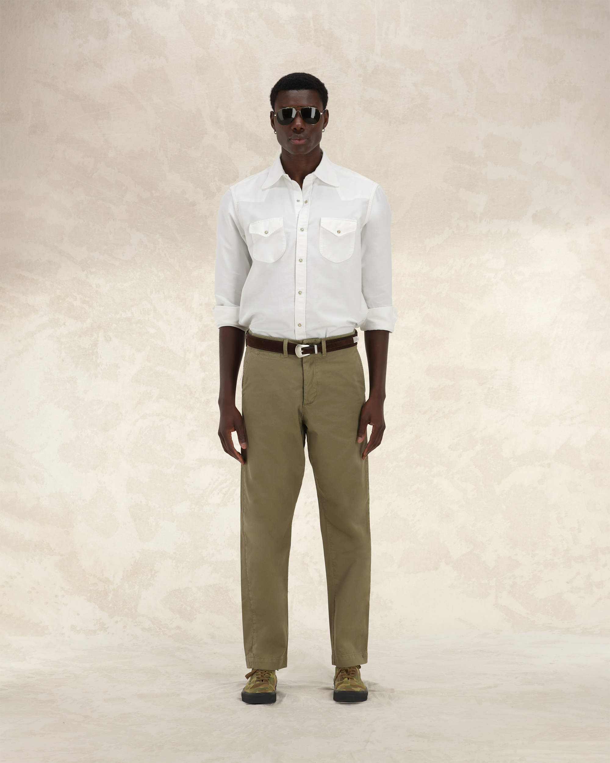 Wallace Pantaloni In Twill Di Cotone