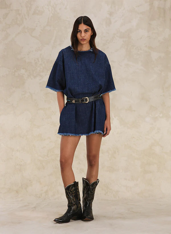 Ally Abito In Denim Indigo Rinse