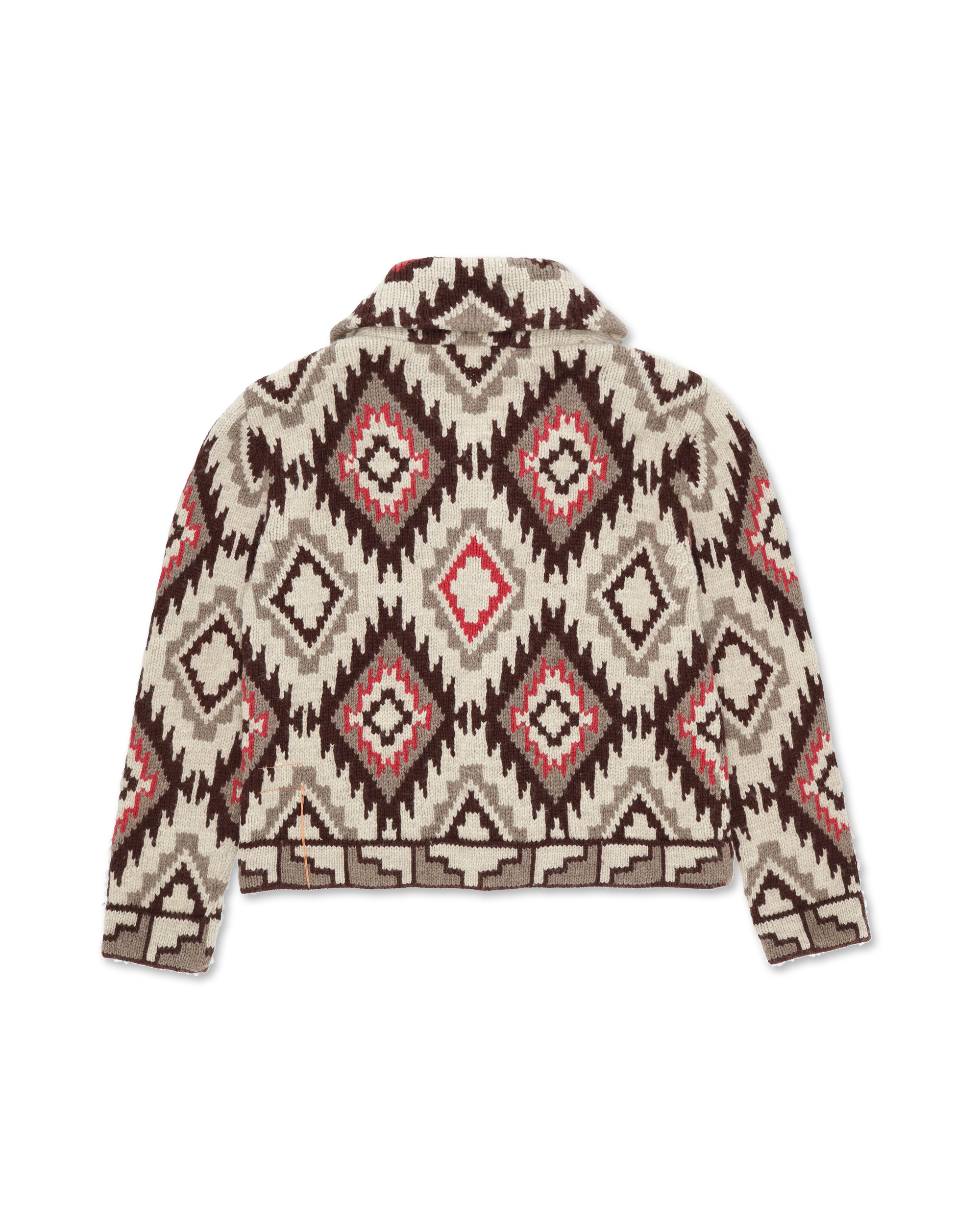 Walter Cardigan In Lana Motivo Navajo