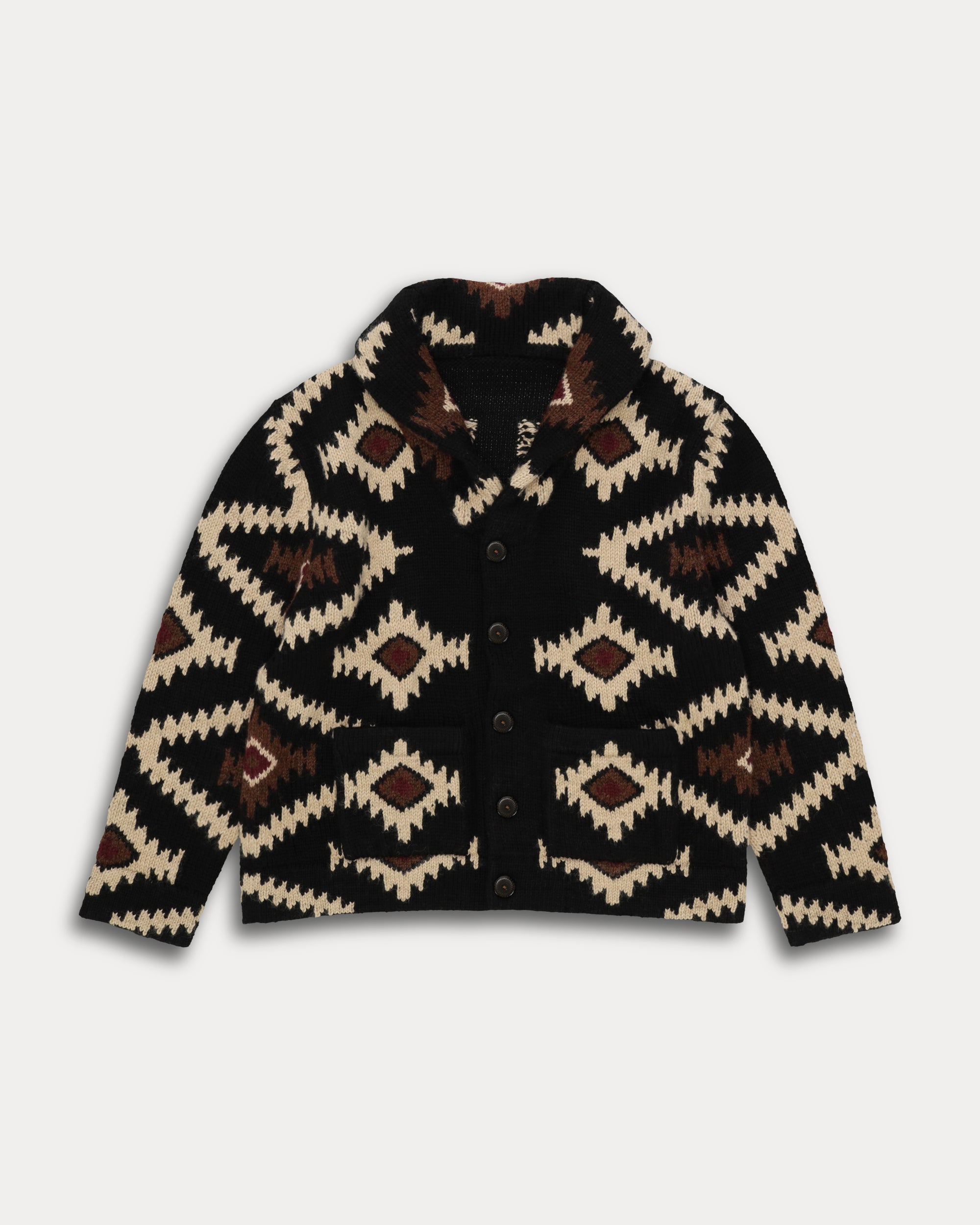 Walter Cardigan in Lana con Motivo Navajo
