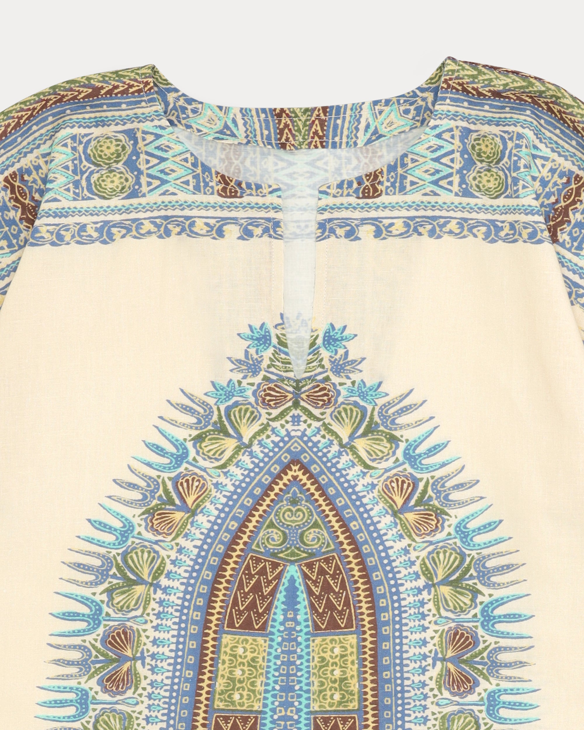 Amira Printed Cotton Dress