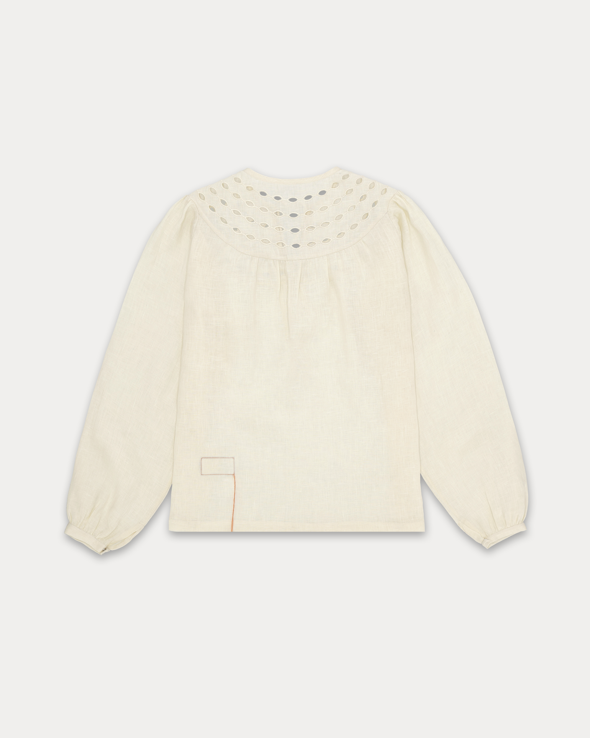 Angele Camicia Ricamata In Lino