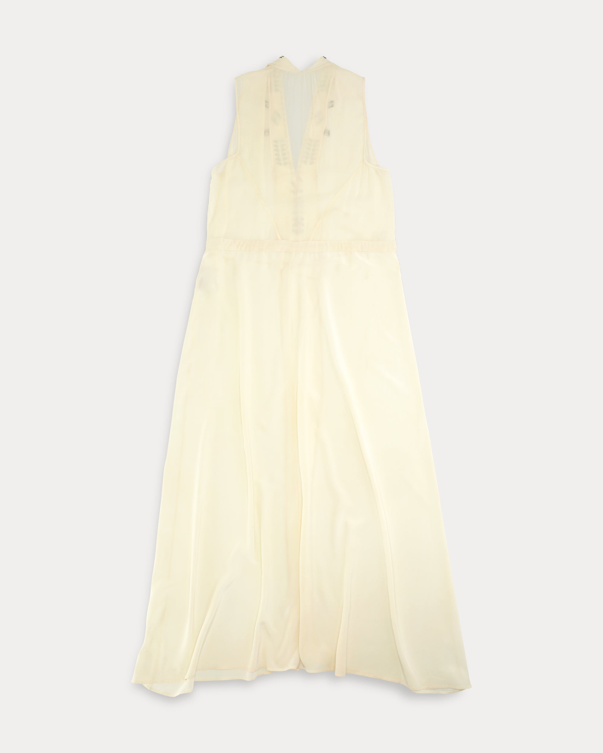Ania Abito Ricamato in Georgette di Seta