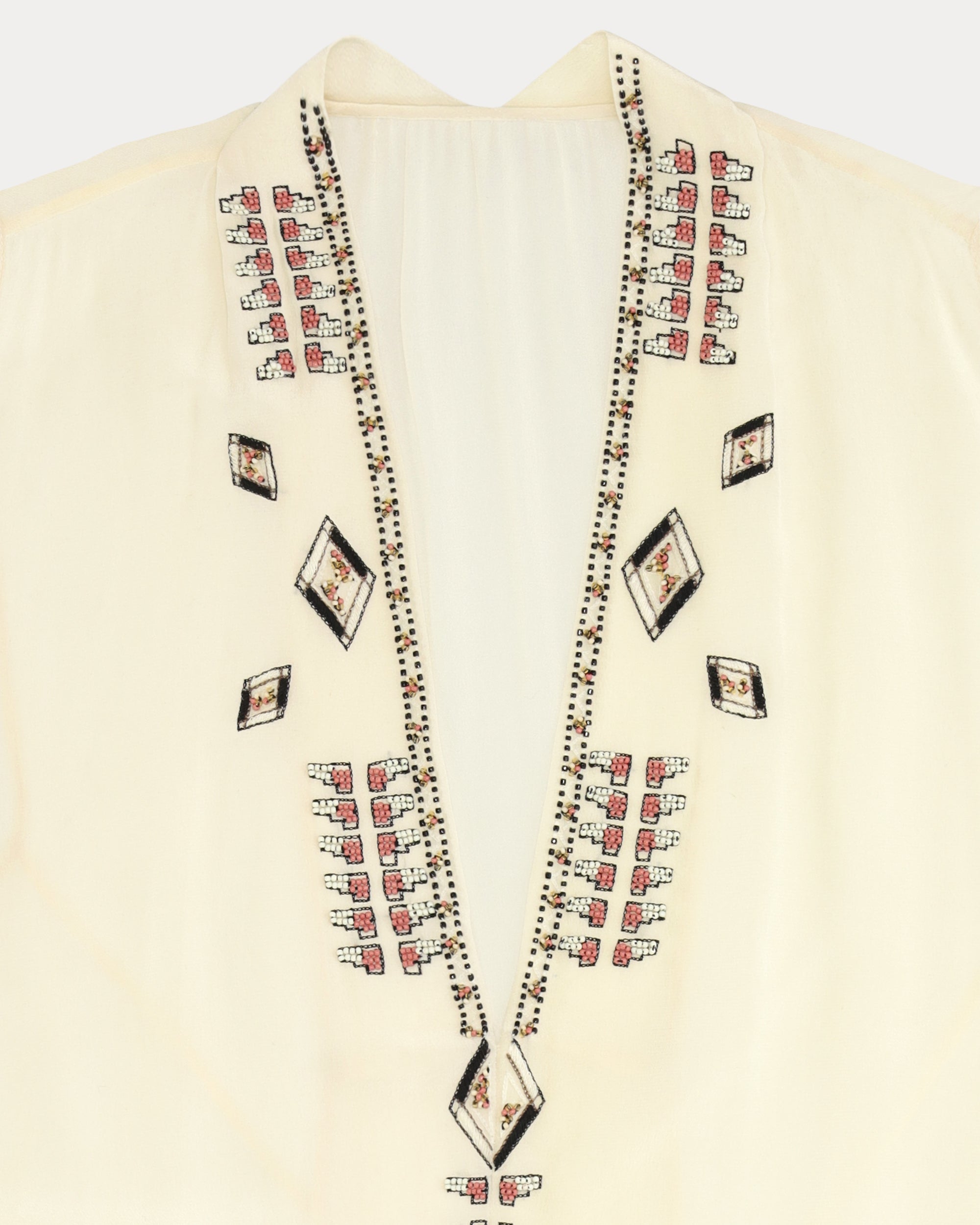 Anya Embroidered Silk Georgette Dress