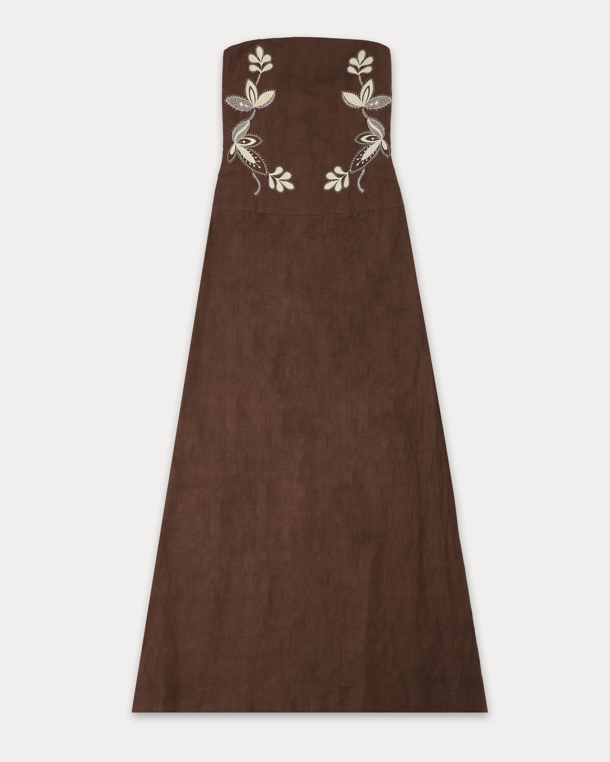Anouk Abito In Lino Ricamato