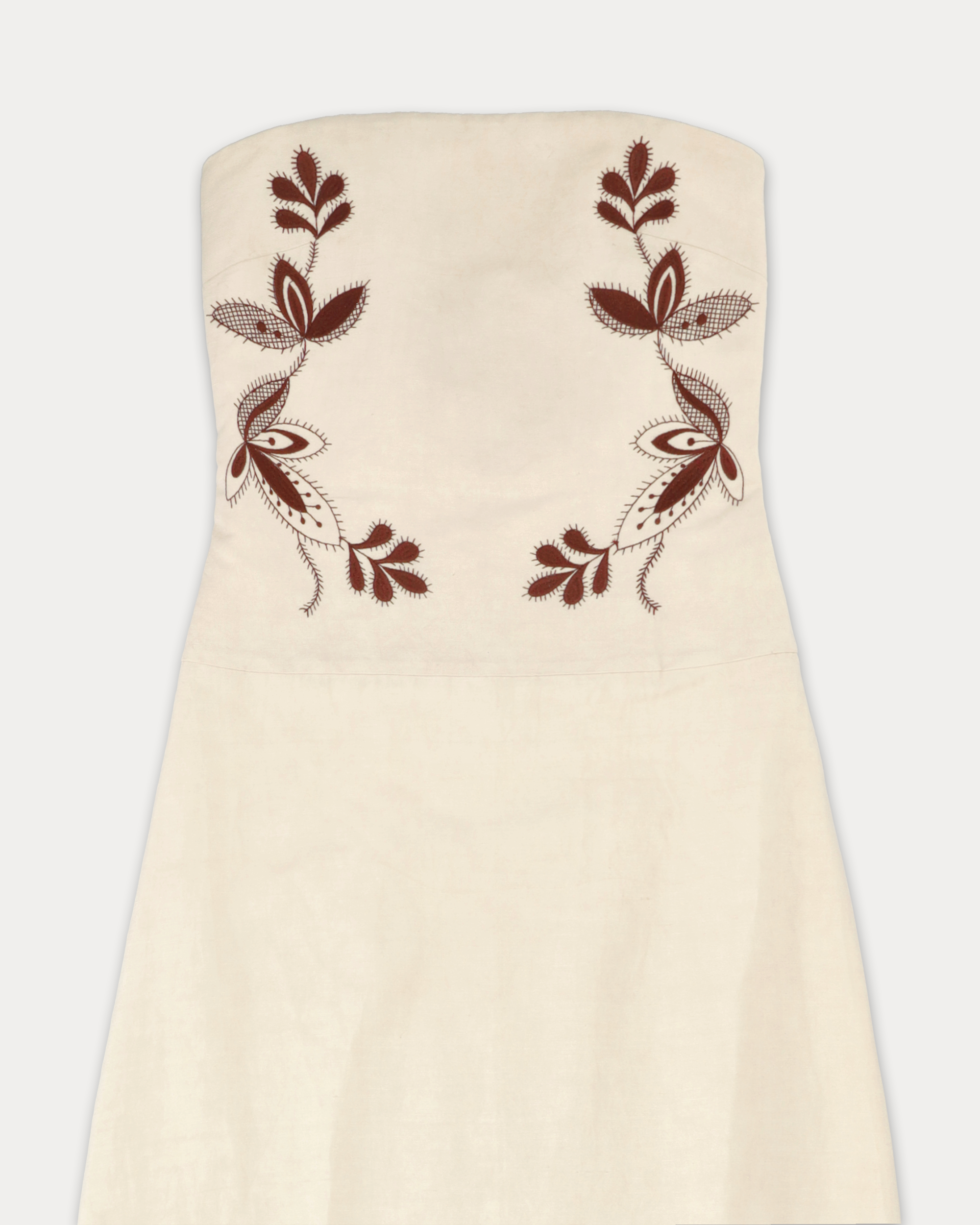 Anouk Embroidered Linen Dress