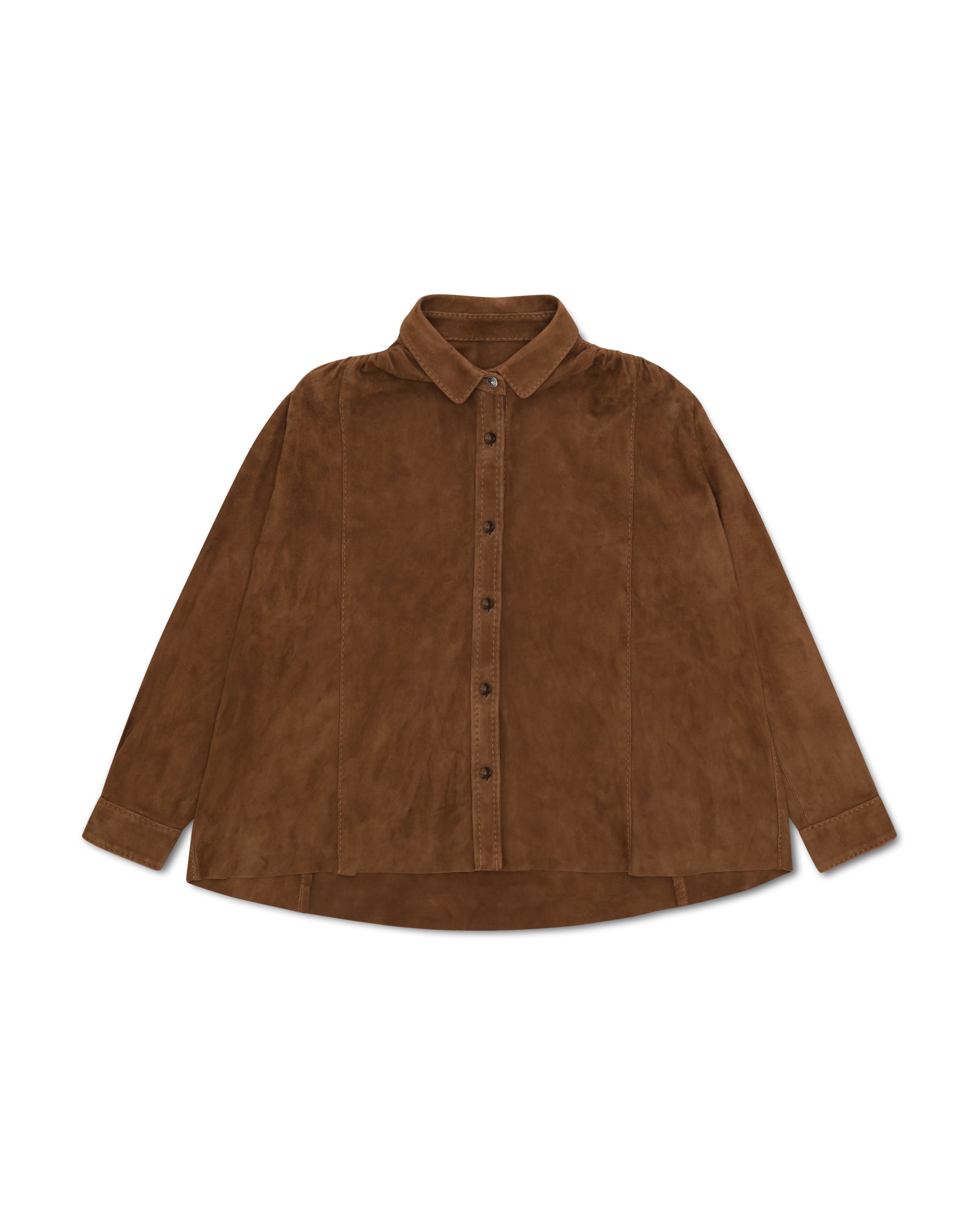 Arianna Camicia In Pelle Scamosciata