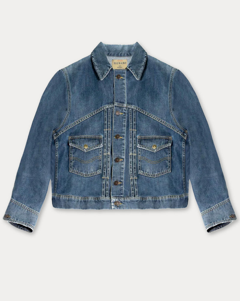 Bananastitchj Denim Jacket Stone Wash