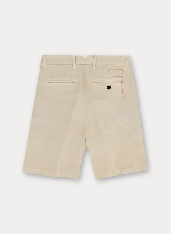 Beachshort Linen Shorts With Pleats