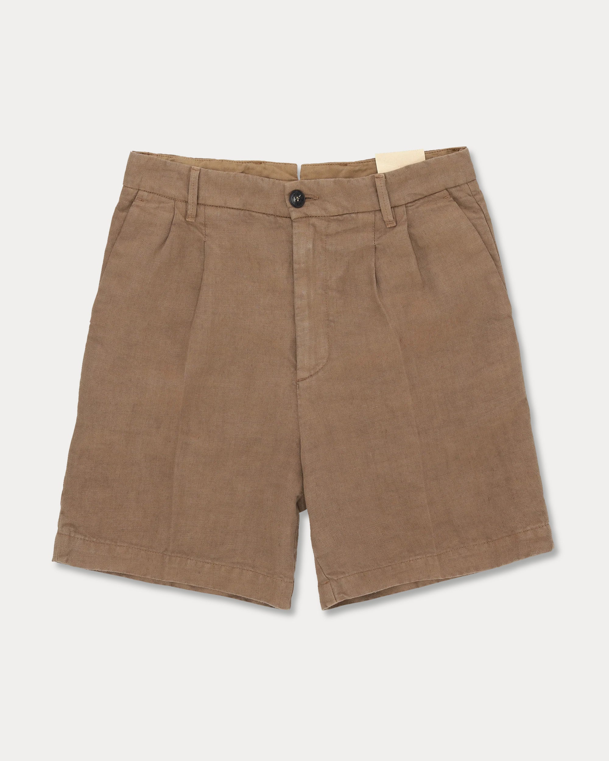 Beachshort Linen Shorts With Pleats