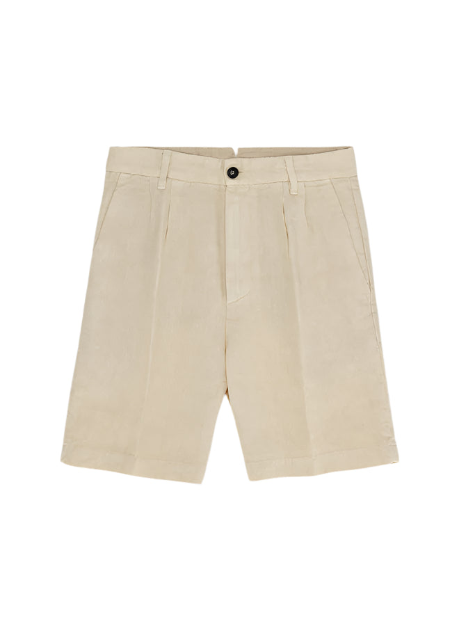 Beachshort Short con Pences In Lino