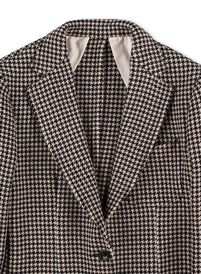 Benjamin Giacca Classica Inflanella Pied De Poule