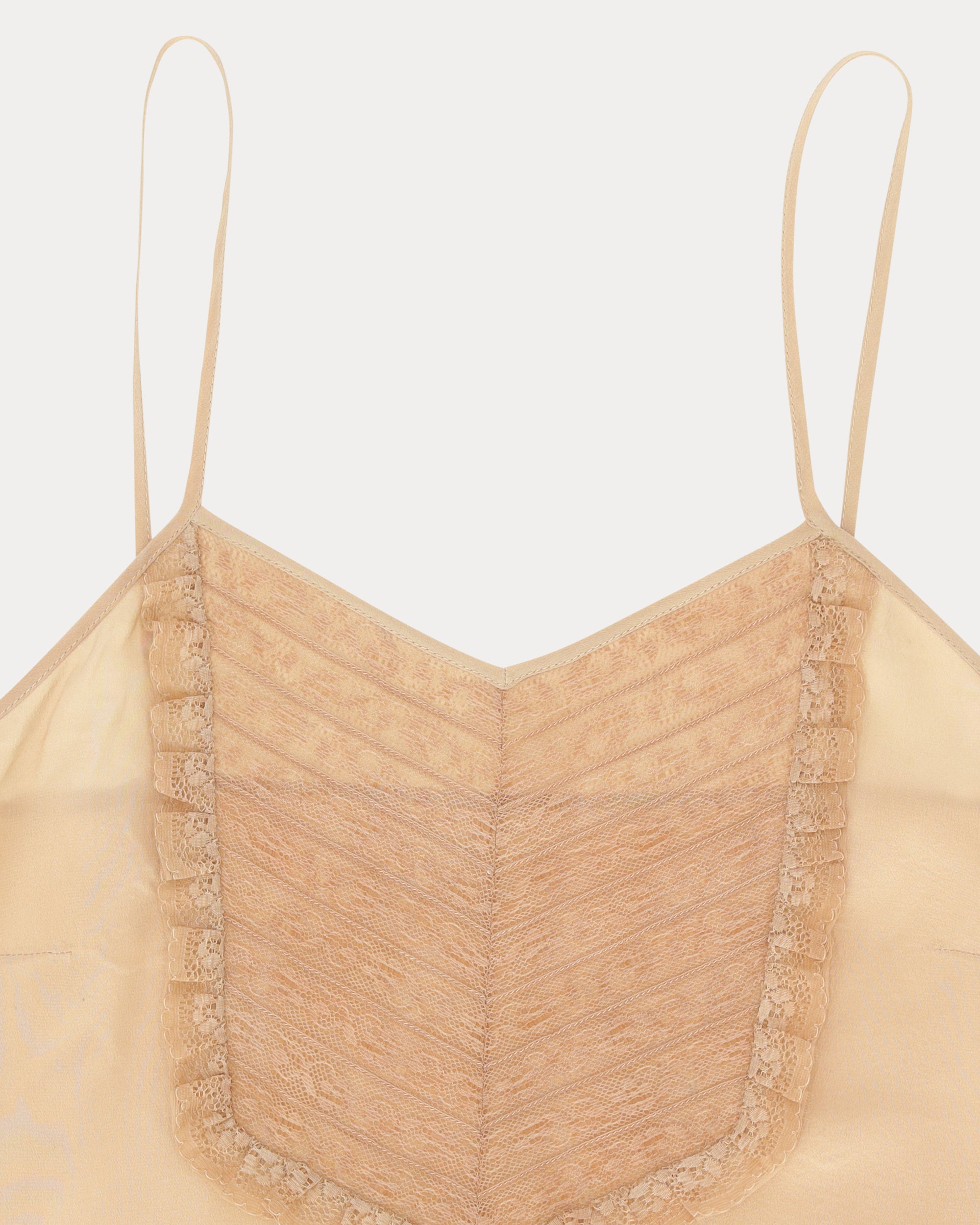 Bethany Top in Crepe di Seta Ricamato
