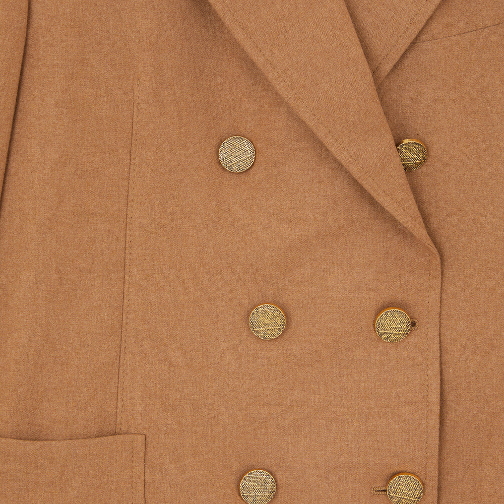 Bobbie Double-Breasted Flannel Classic Jacket