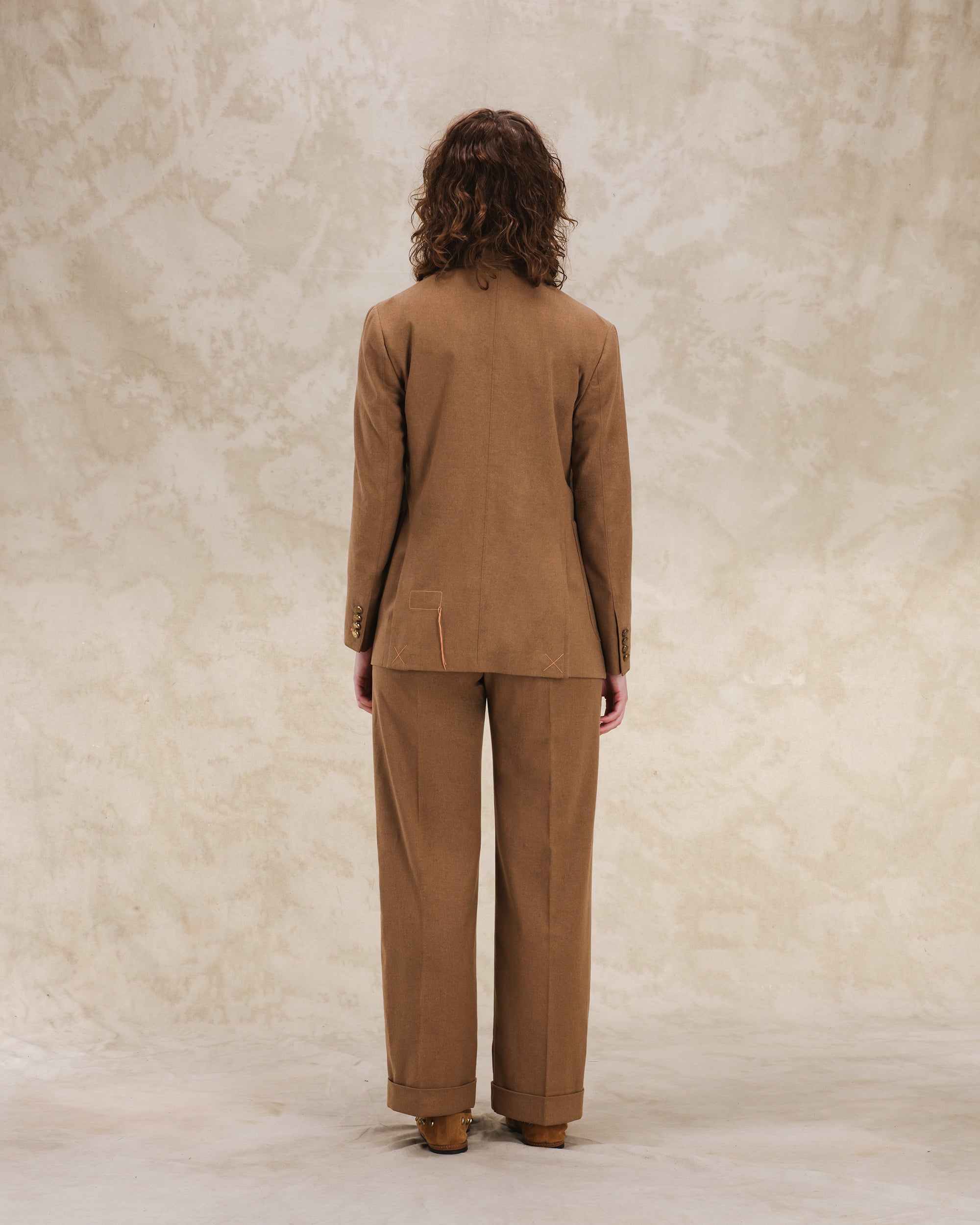 Bobbie Giacca Classica Doppiopetto In Flanella 