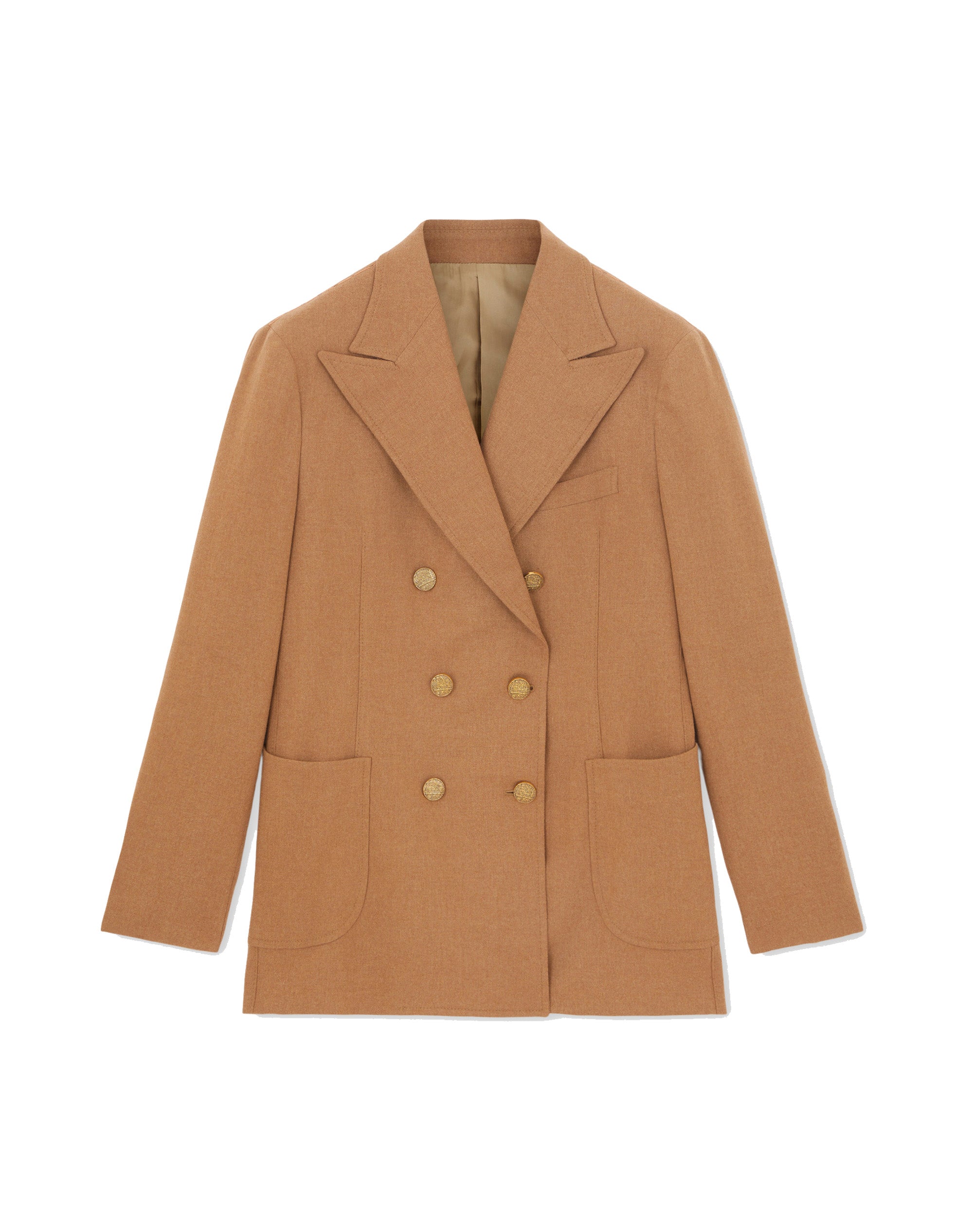 Bobbie Giacca Classica Doppiopetto In Flanella 