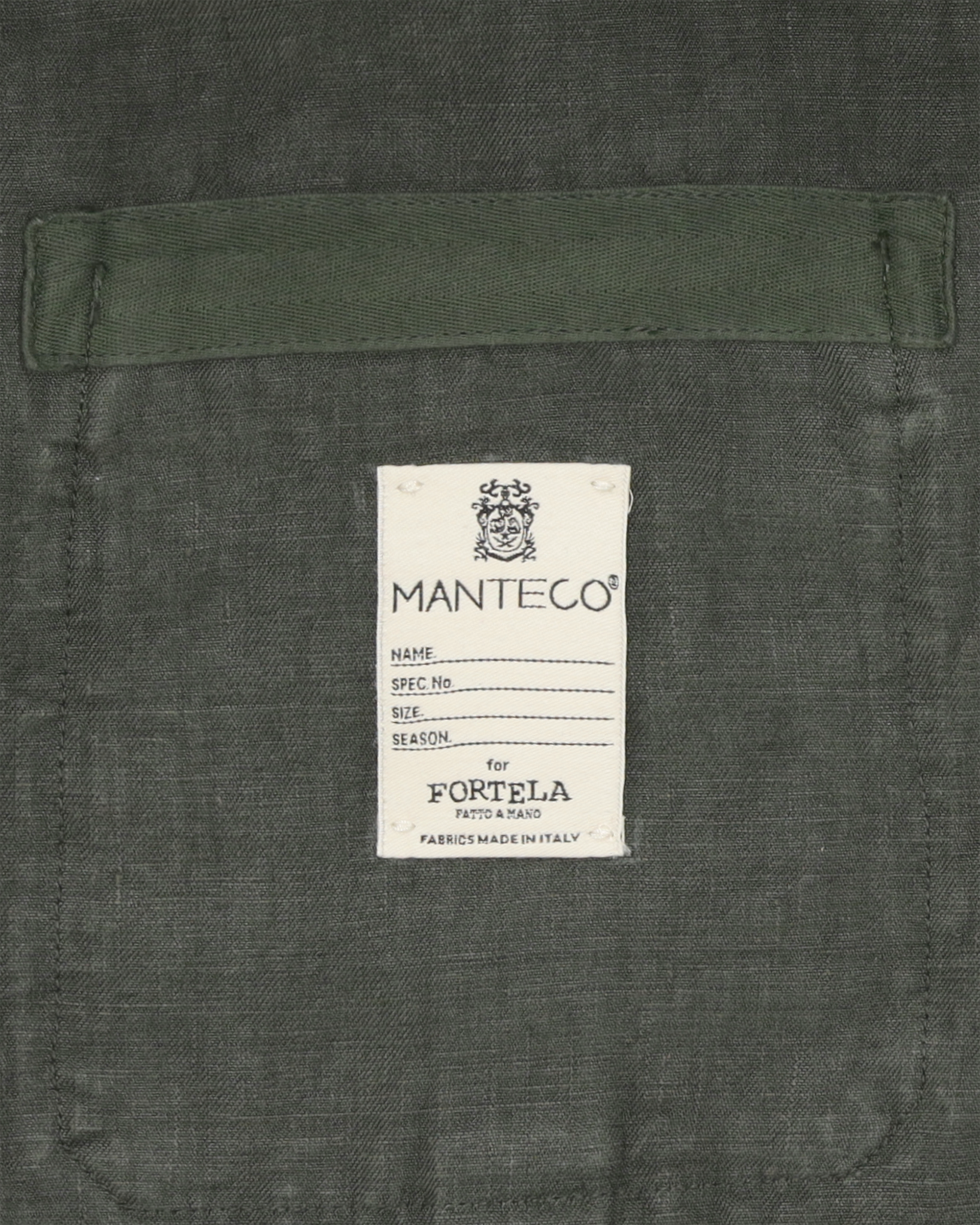 Bohem Camicia Safari Manica Corta In Lino