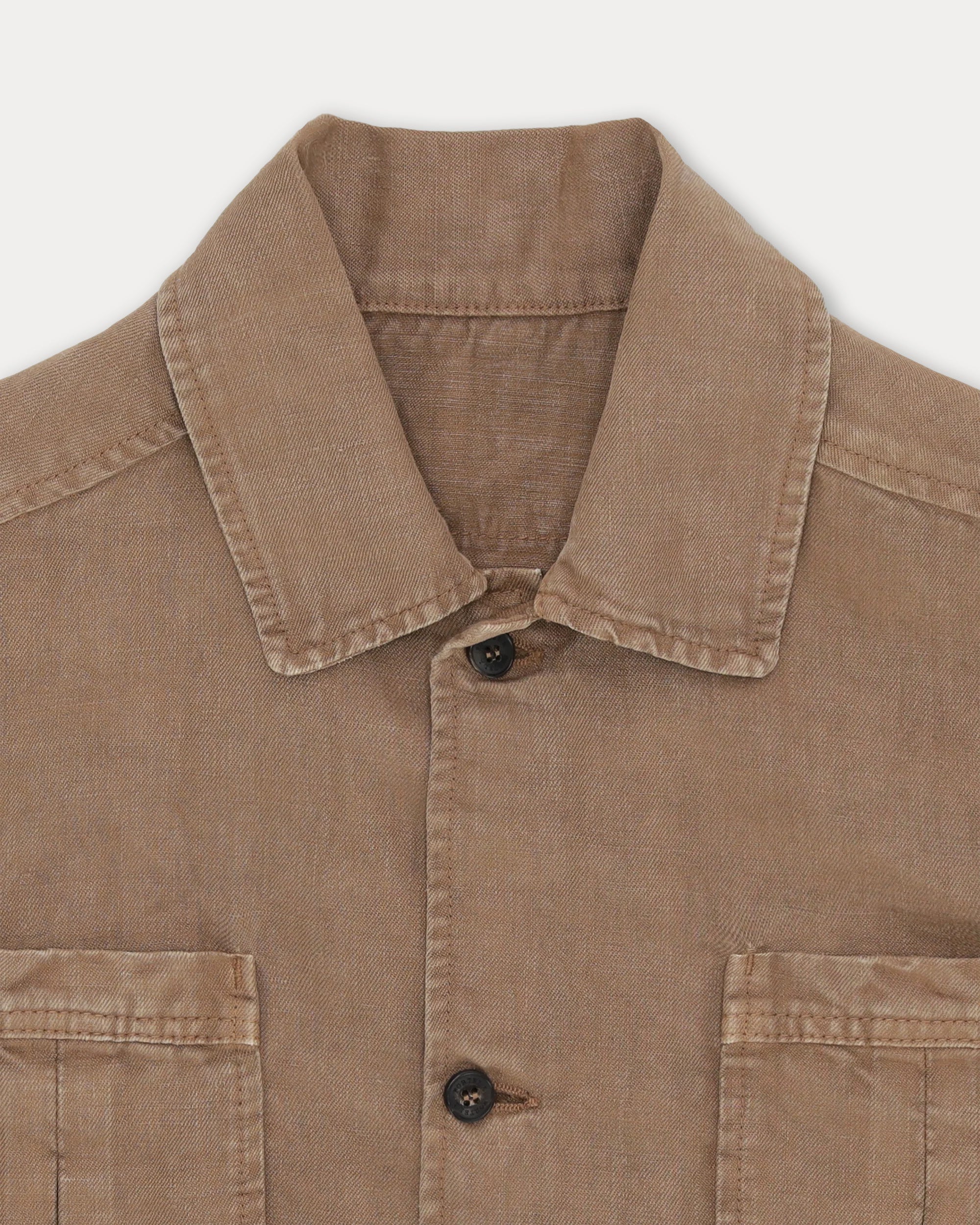 Bohem Short Sleeve Linen Safari Shirt