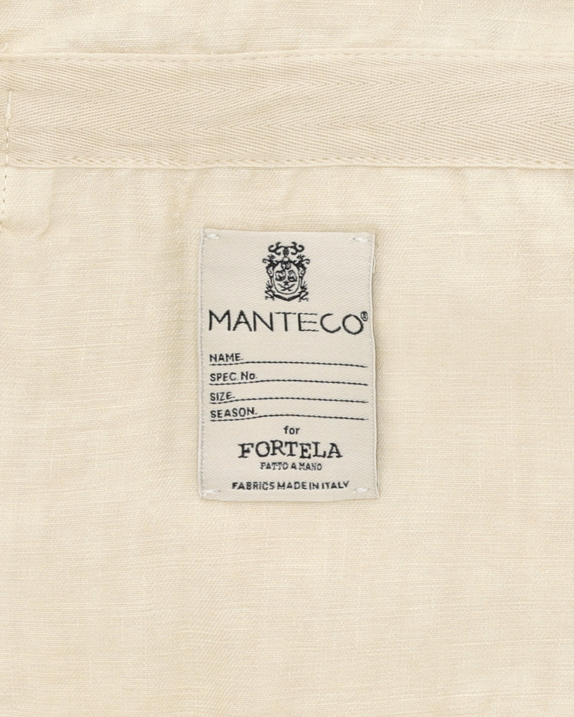 Bohem Camicia Safari Manica Corta In Lino