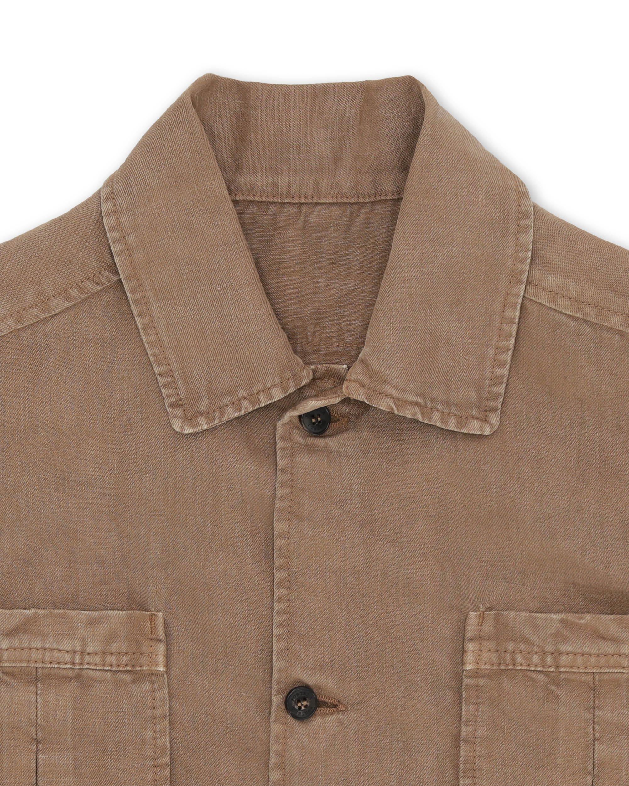 Bohem Camicia Safari Manica Corta In Lino