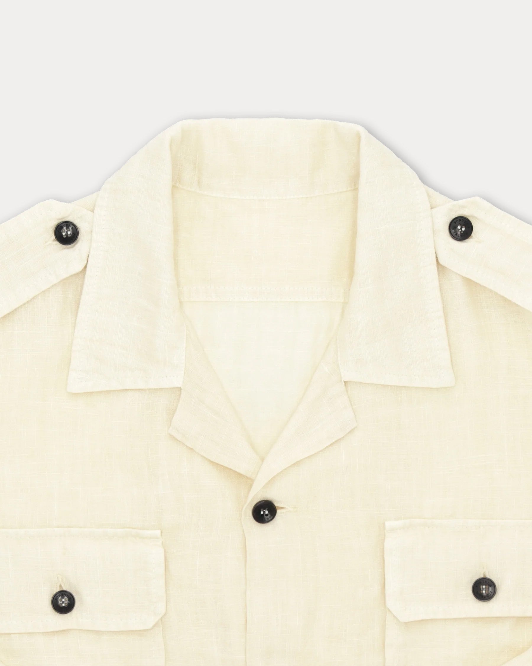 Bonnie Camicia Militare In Lino