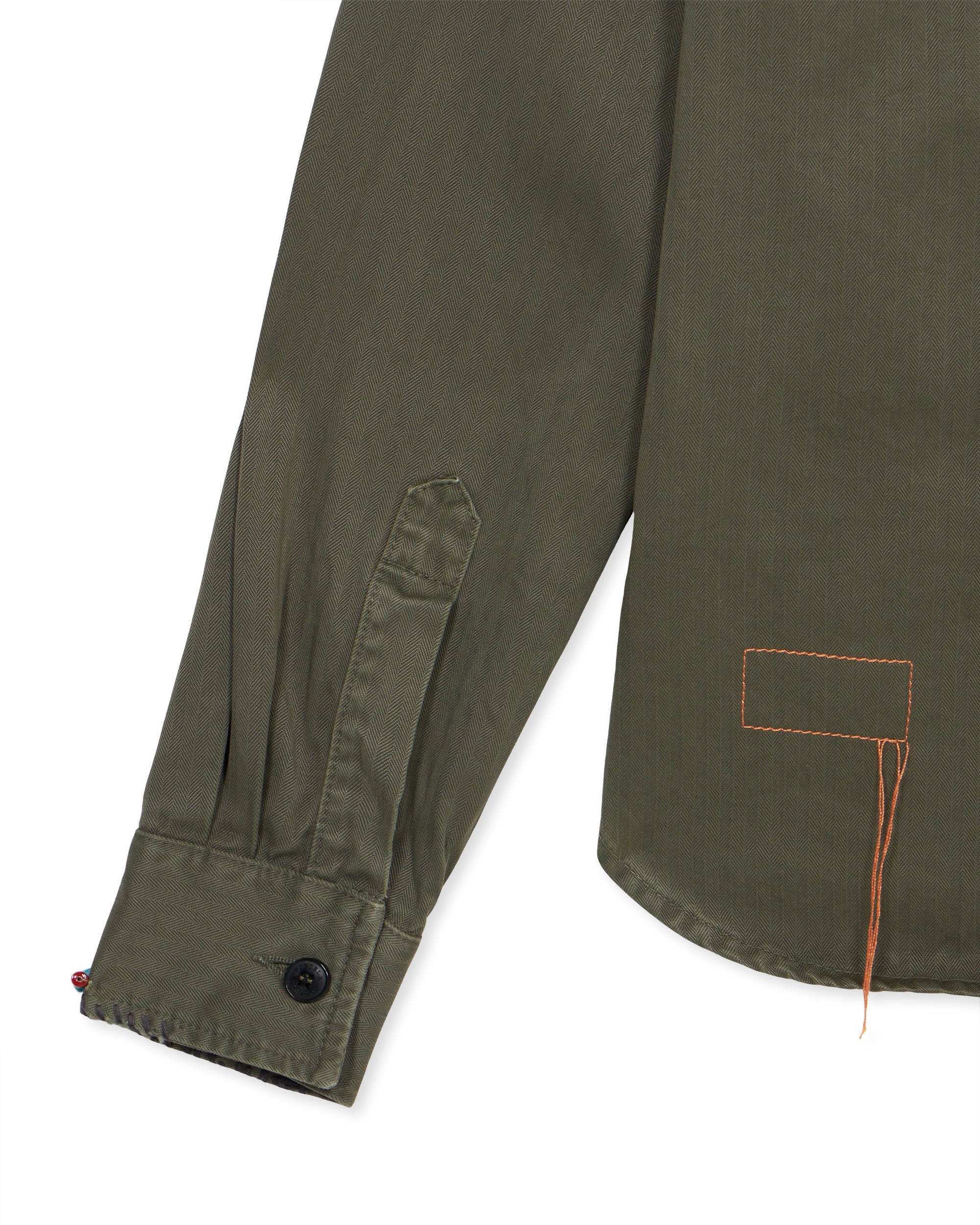 Bonnier Camicia In Herringbone Con Patch