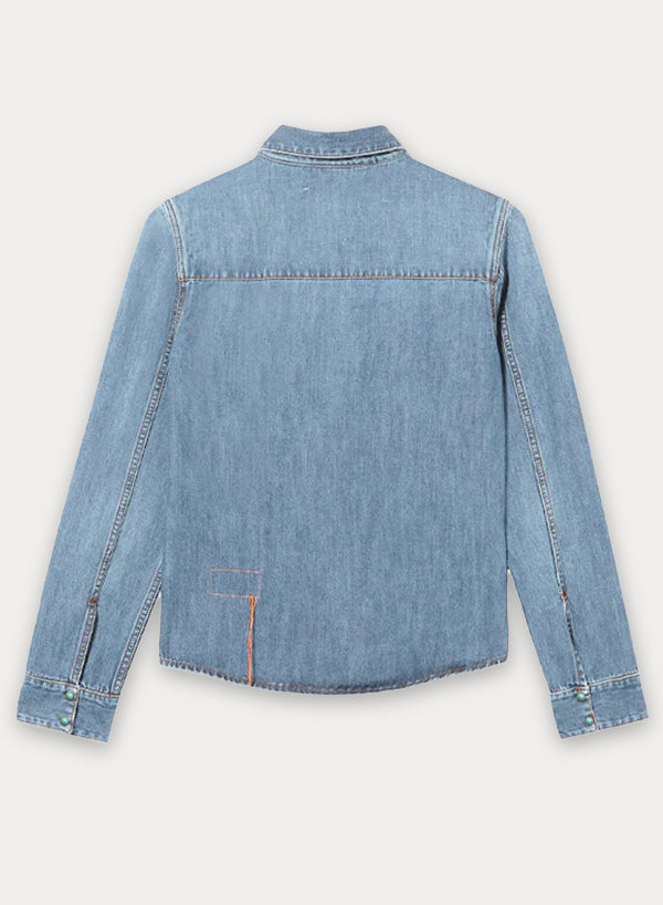 Brigitte Slim Fit Denim Shirt Bleach Wash