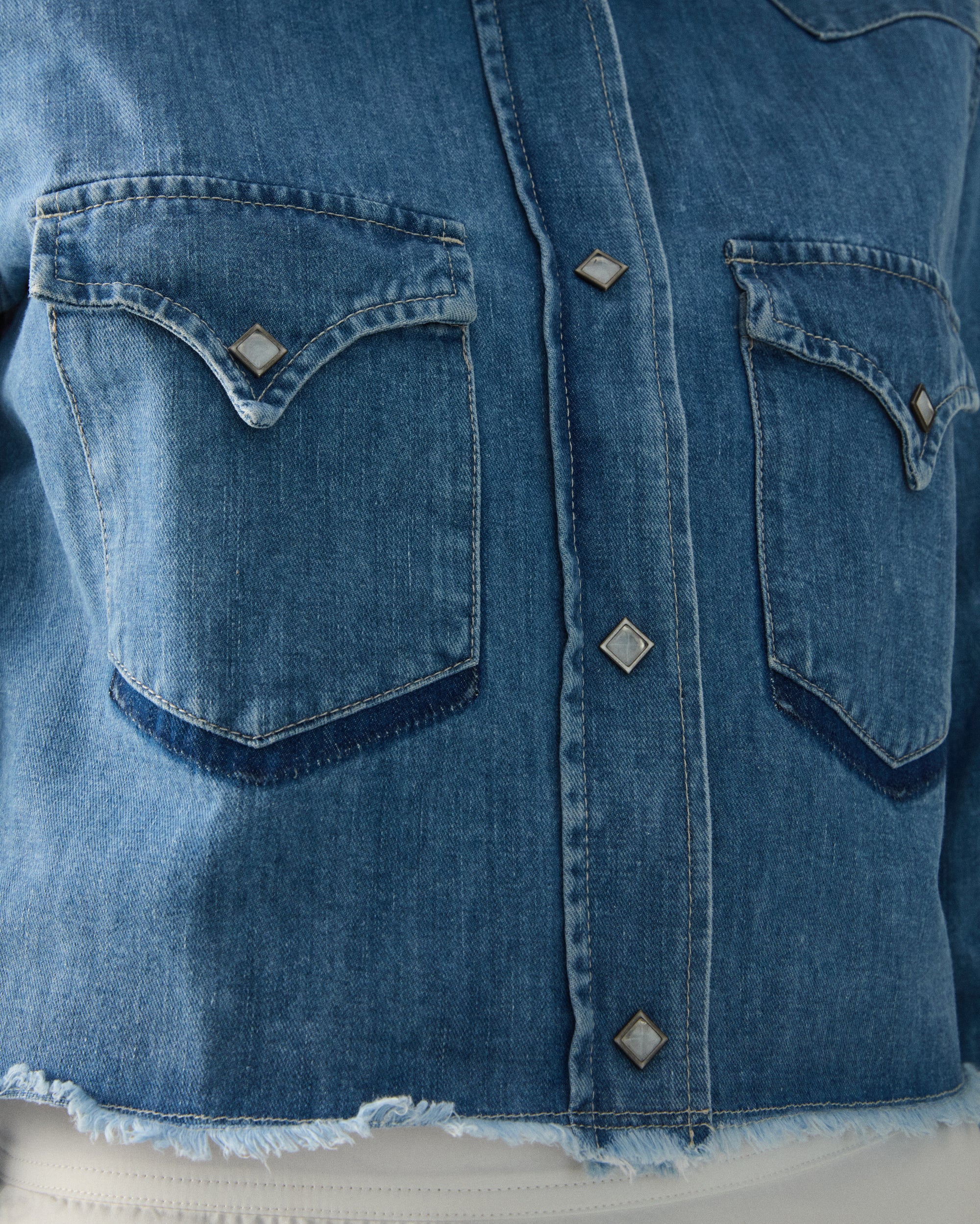 Caracas Camicia in Denim Bleach Wash