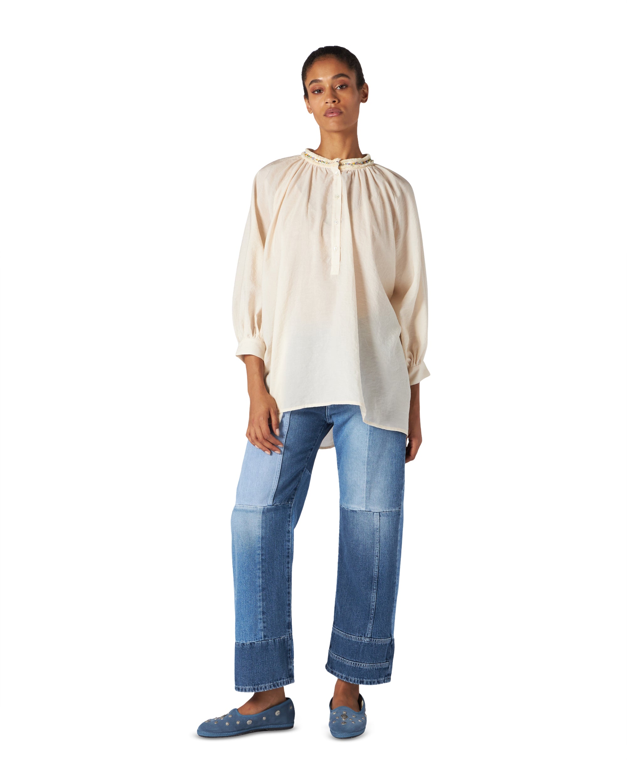 Cecile Blusa Ampia in Muslin